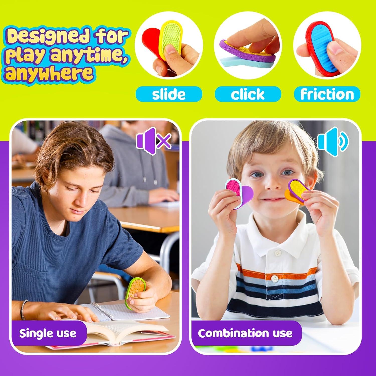 Juguetes Antiestrés Magnéticos 3D - Paquete de 6 Piezas