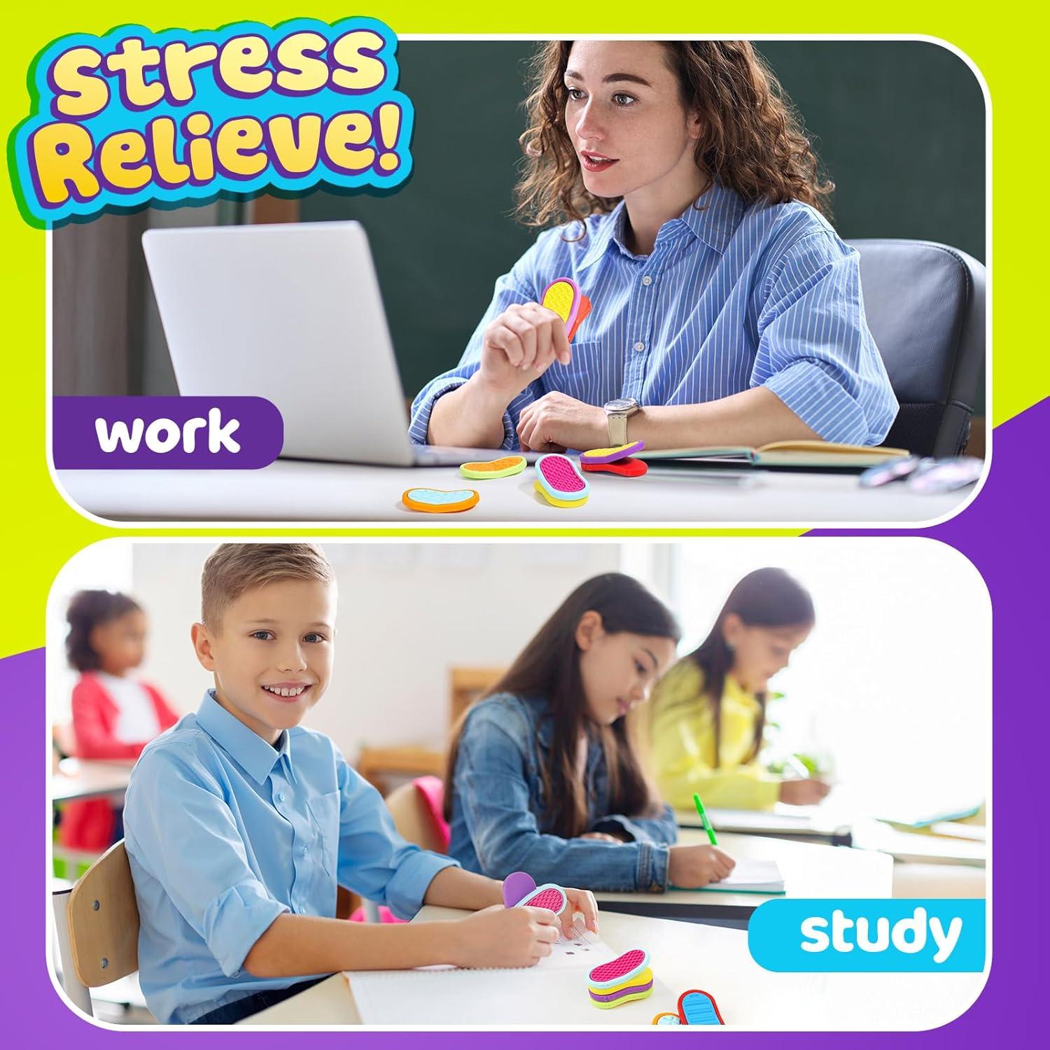 Juguetes Antiestrés Magnéticos 3D - Paquete de 6 Piezas