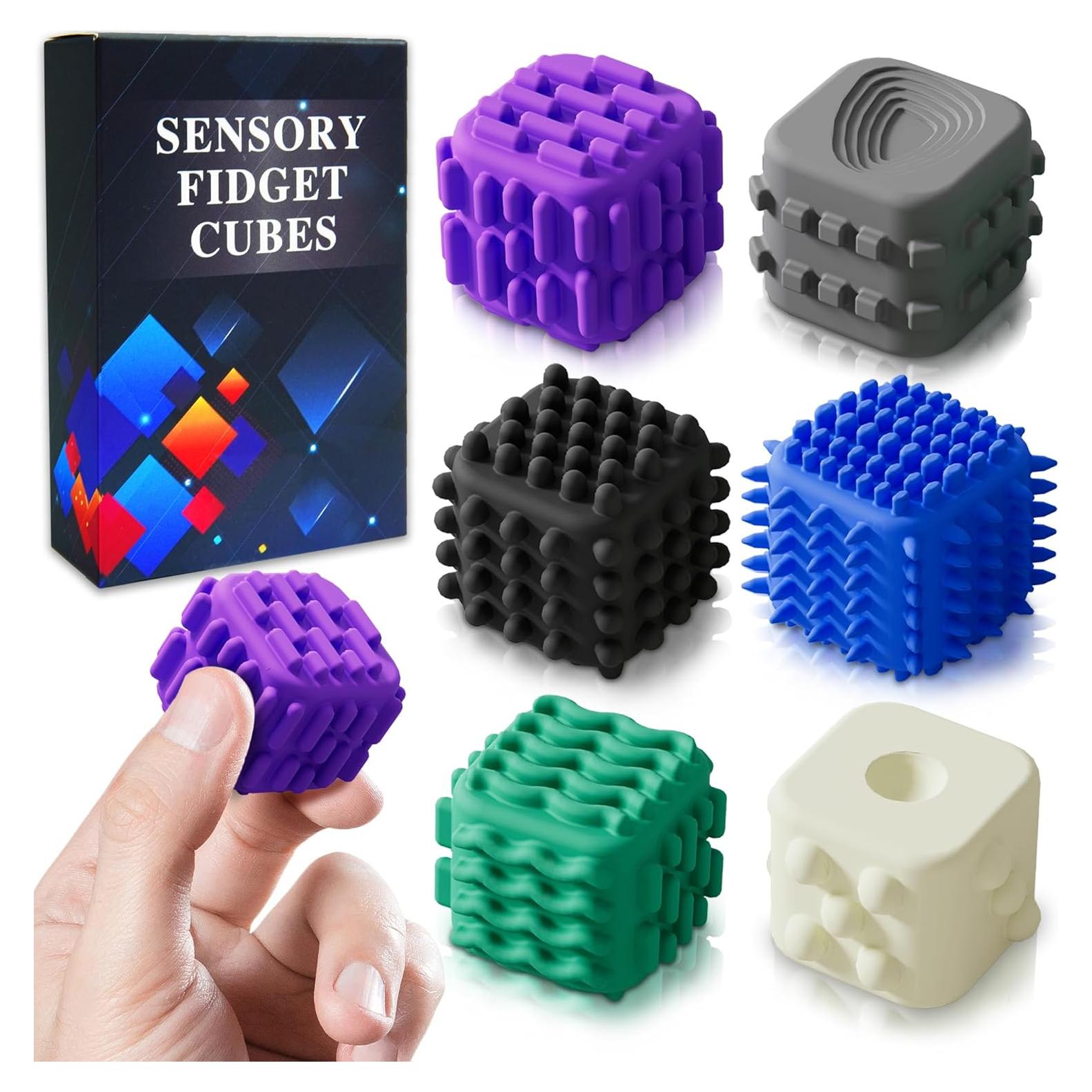 Juguetes Fidget Cube UIIOPJIOM Silicona Texturizada 9.14x6.1cm
