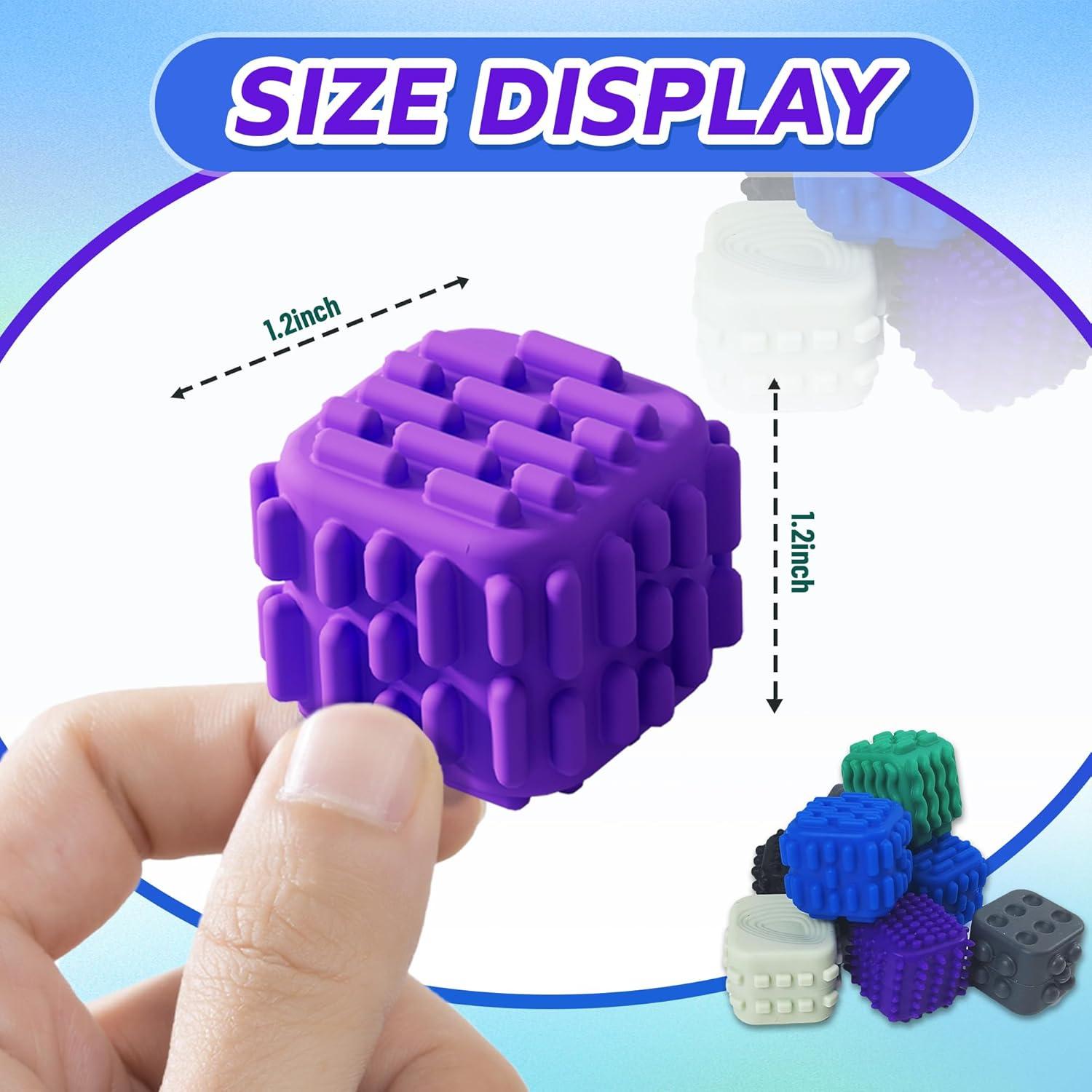 Juguetes Fidget Cube UIIOPJIOM Silicona Texturizada 9.14x6.1cm