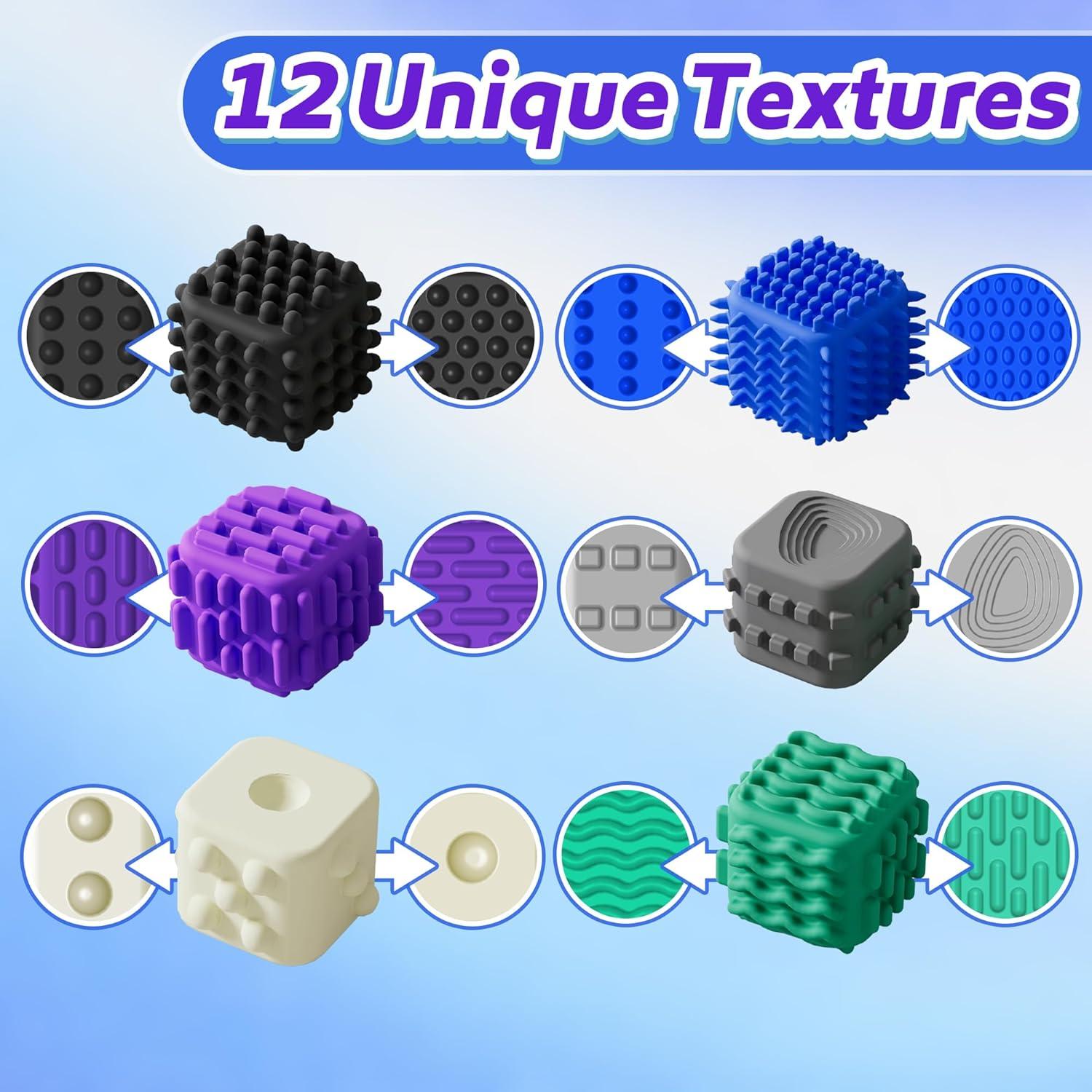 Juguetes Fidget Cube UIIOPJIOM Silicona Texturizada 9.14x6.1cm