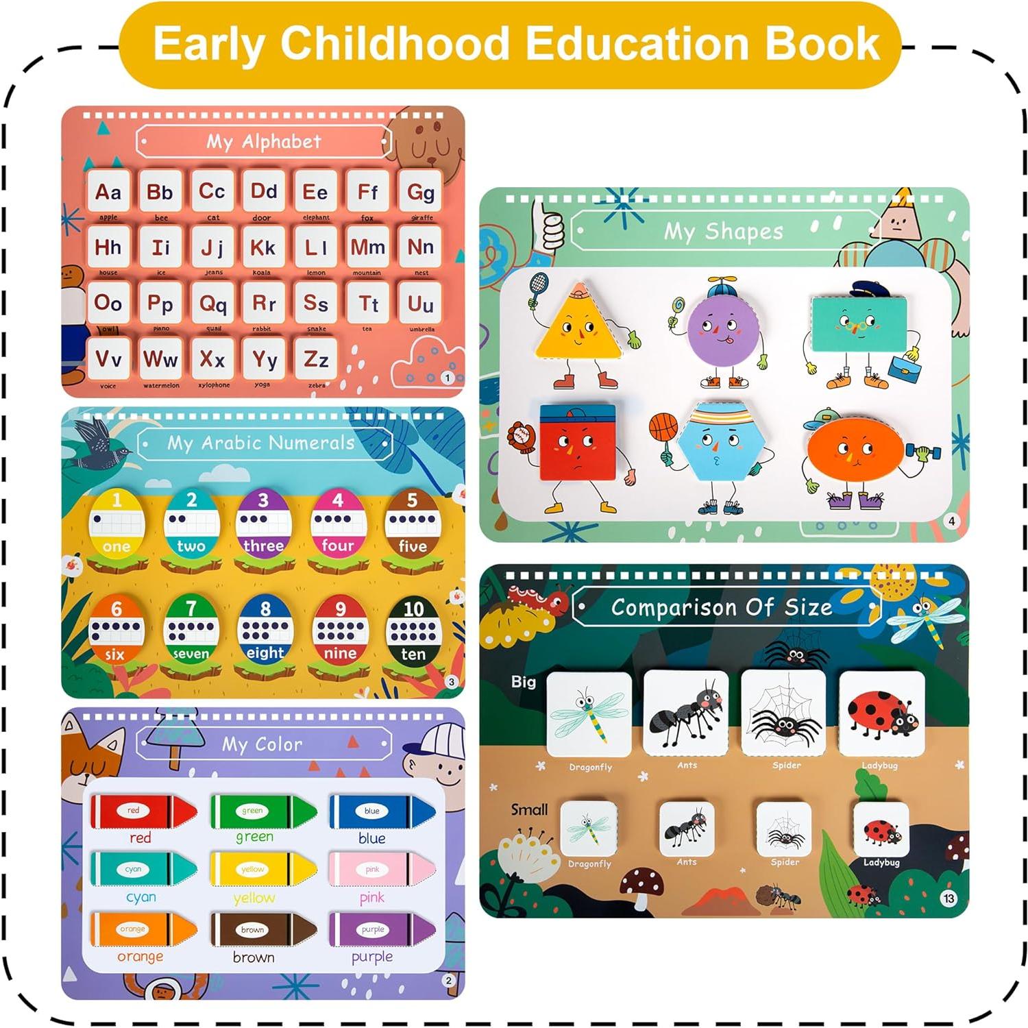 Libro Ocupado Freebear Mundo Animal para Niños 2-3 Años