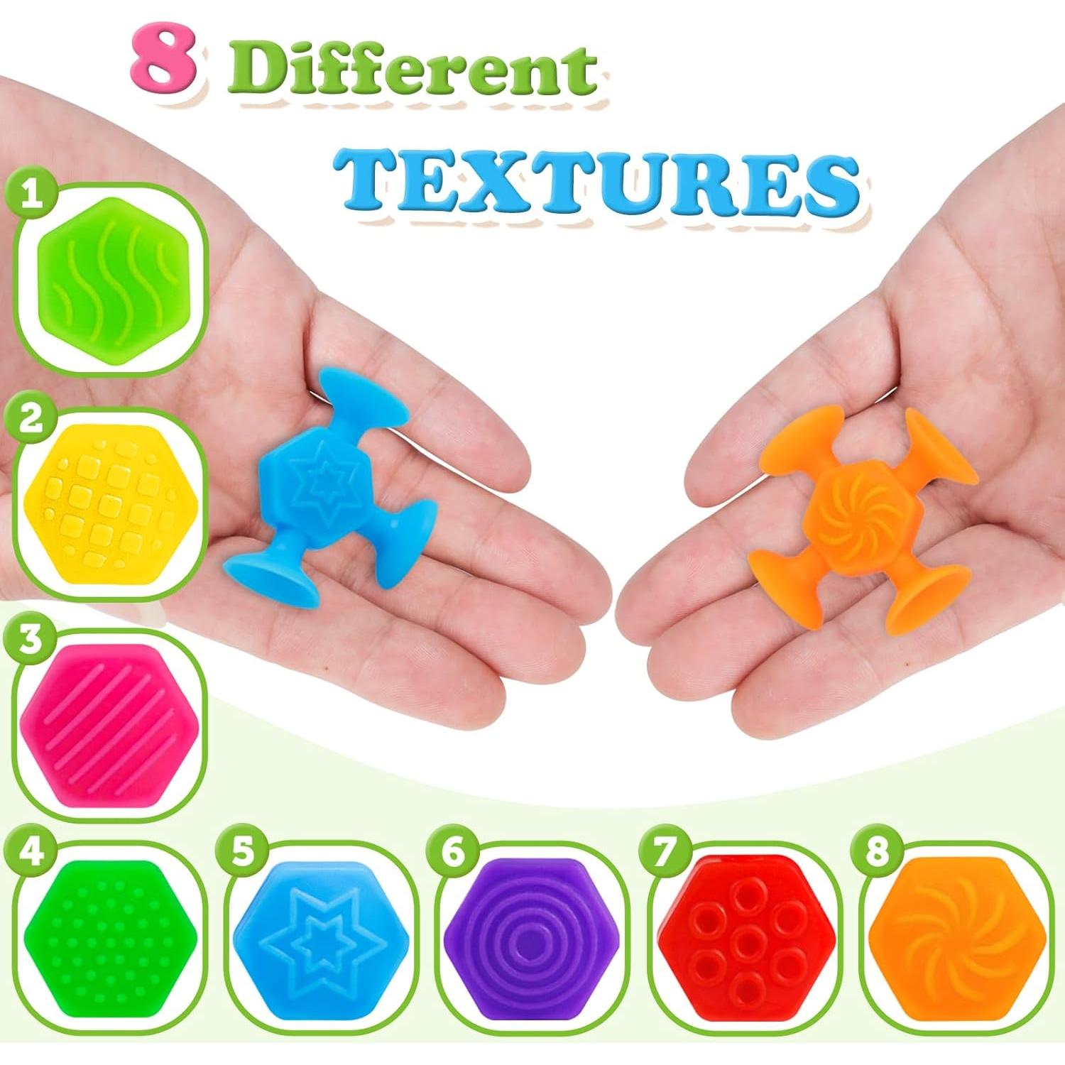 Juguetes de Baño de Ventosa Texturizados ZMZS - 40 PCS