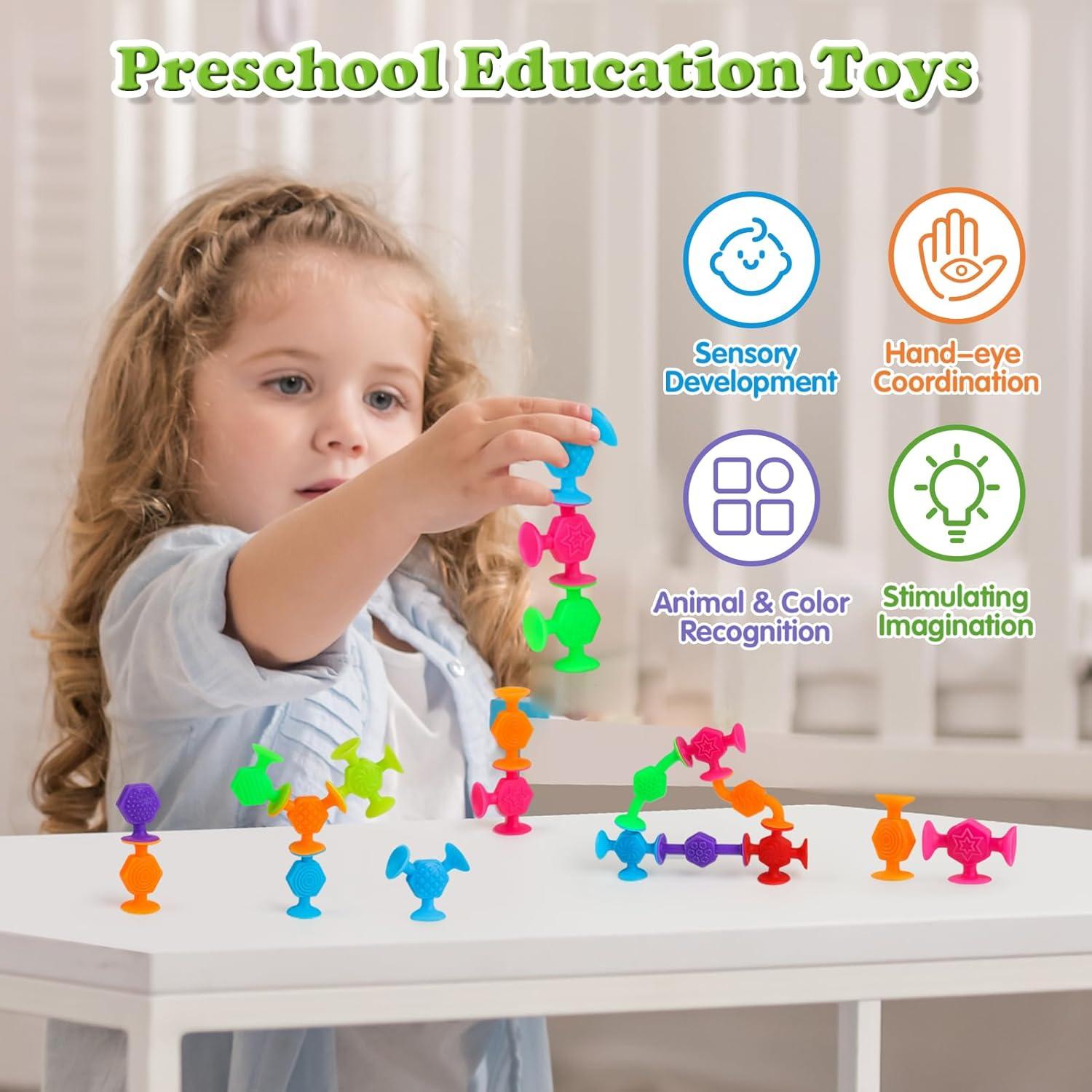 Juguetes de Baño de Ventosa Texturizados ZMZS - 40 PCS