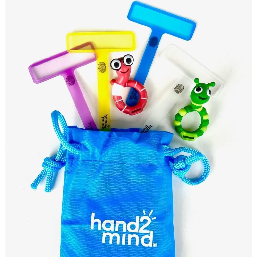 Tiras de Lectura Guiada FingerFocus hand2mind para Niños