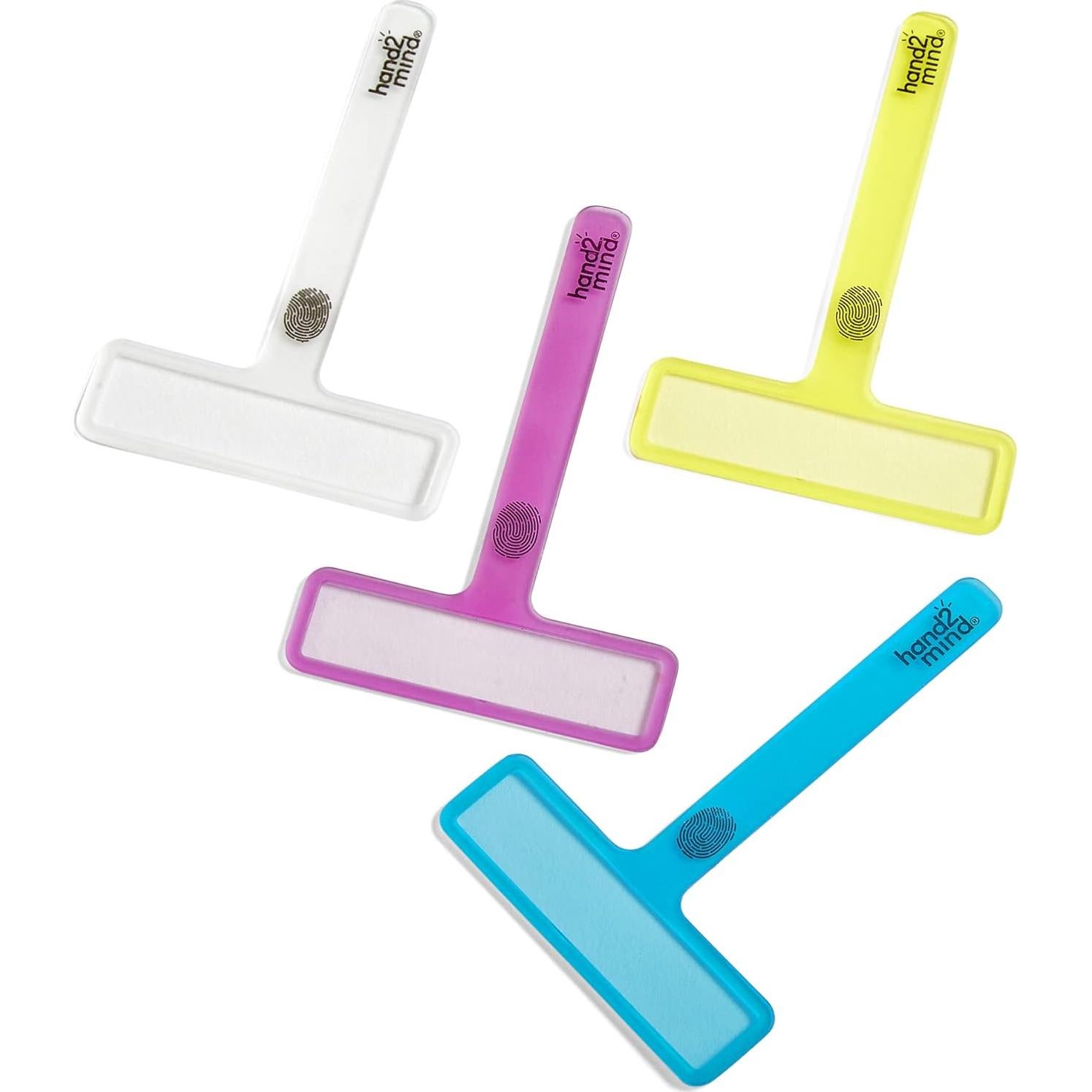 Tiras de Lectura Guiada FingerFocus hand2mind para Niños