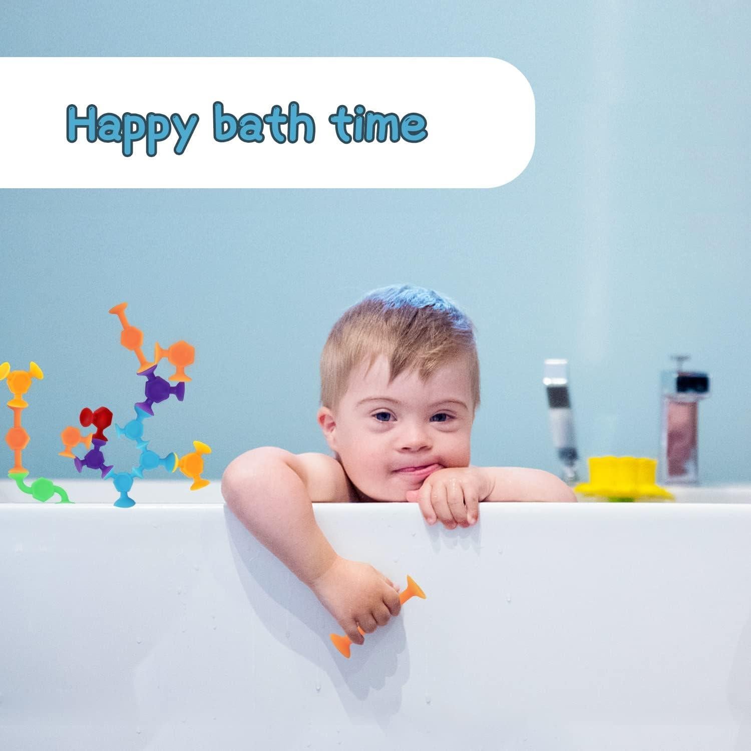 48 Juguetes de Baño Sensores para Niños 3+ - Anciano Divertido