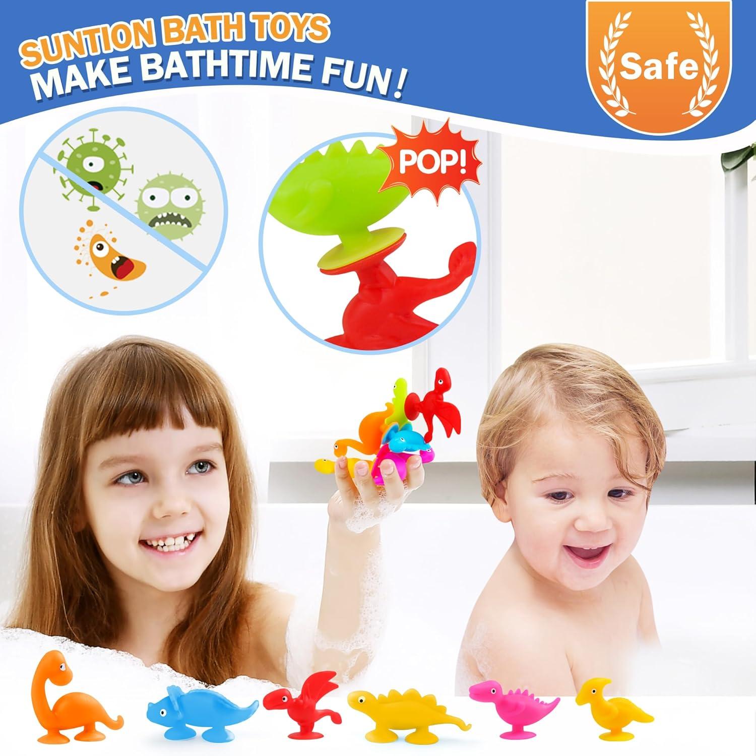 Tazas de Succión de Dinosaurios Tepear - 16 Piezas para Bebés