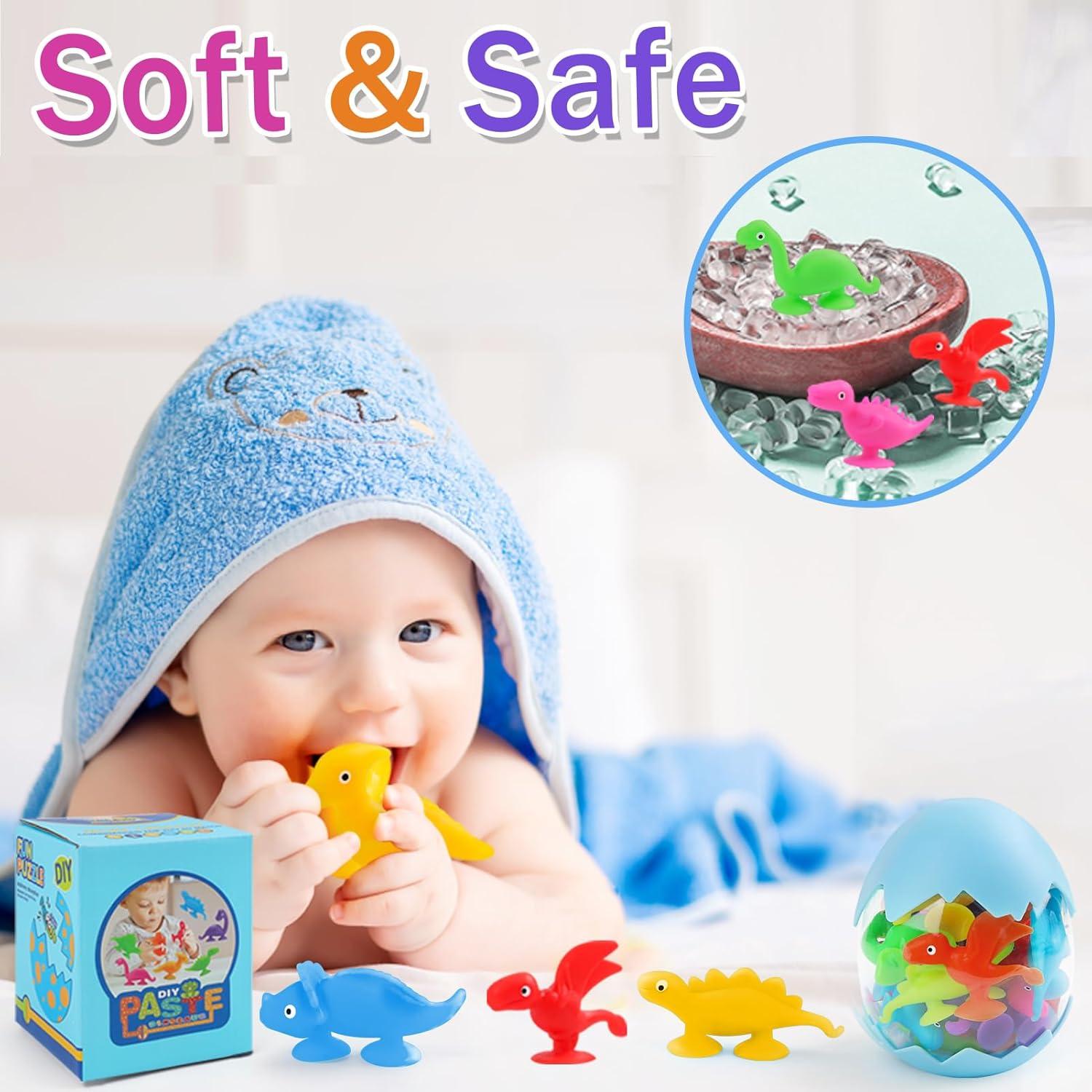 Tazas de Succión de Dinosaurios Tepear - 16 Piezas para Bebés