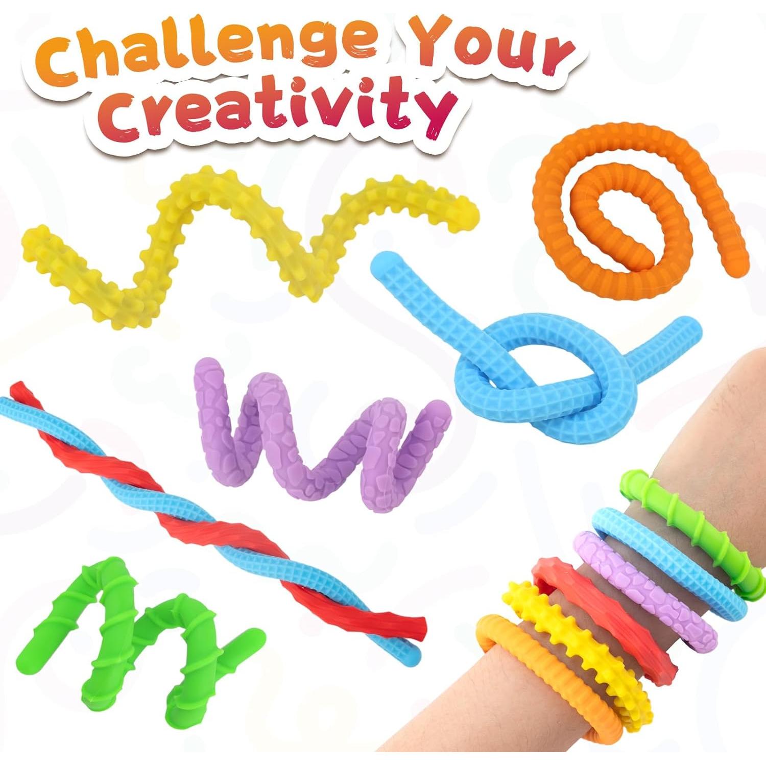 Juguetes Antiestrés de Silicona 6 Piezas para Niños y Adultos