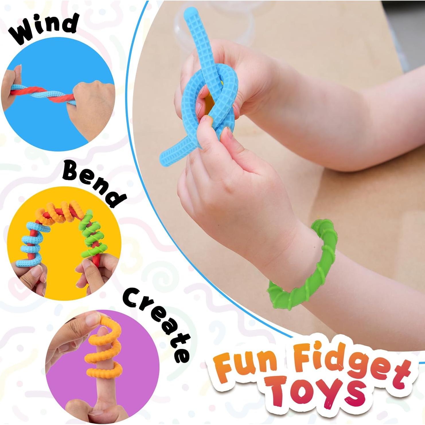 Juguetes Antiestrés de Silicona 6 Piezas para Niños y Adultos