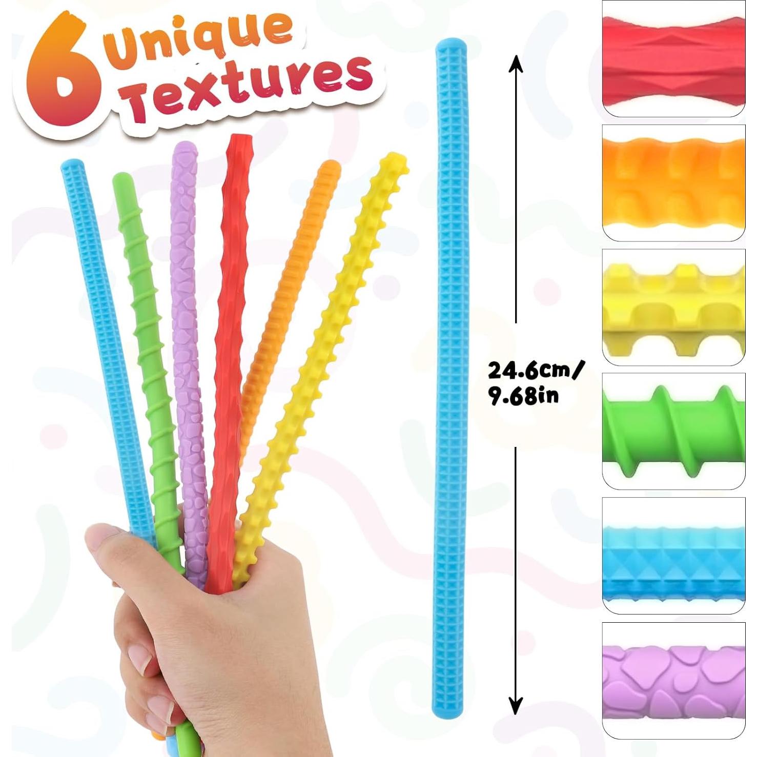 Juguetes Antiestrés de Silicona 6 Piezas para Niños y Adultos