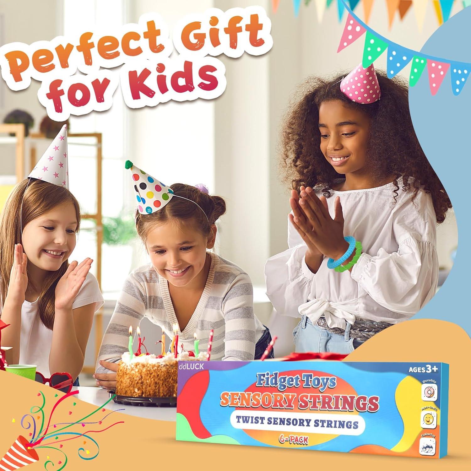 Juguetes Antiestrés de Silicona 6 Piezas para Niños y Adultos