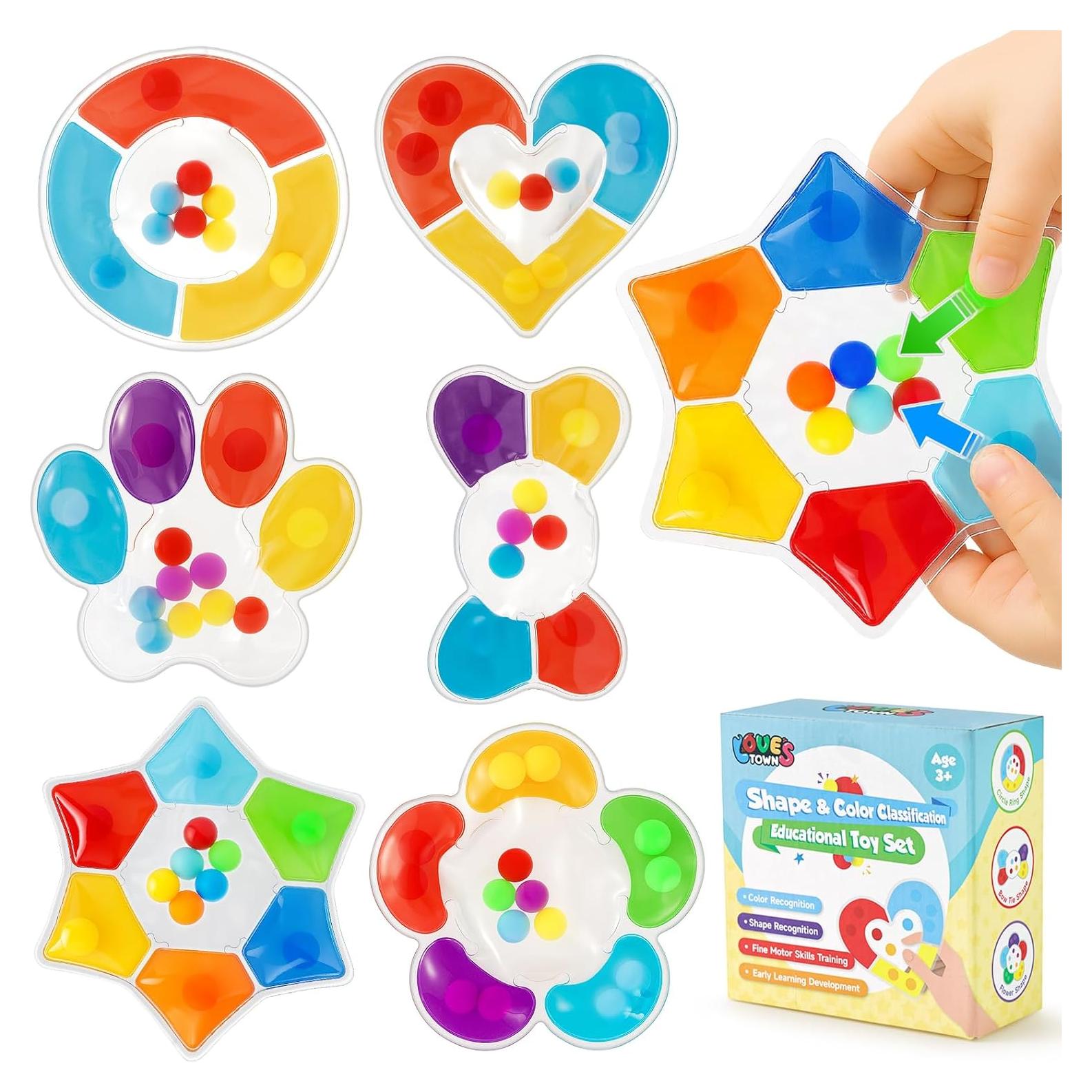 Juguetes de Clasificación de Color LOVESTOWN 6 Piezas para Niños