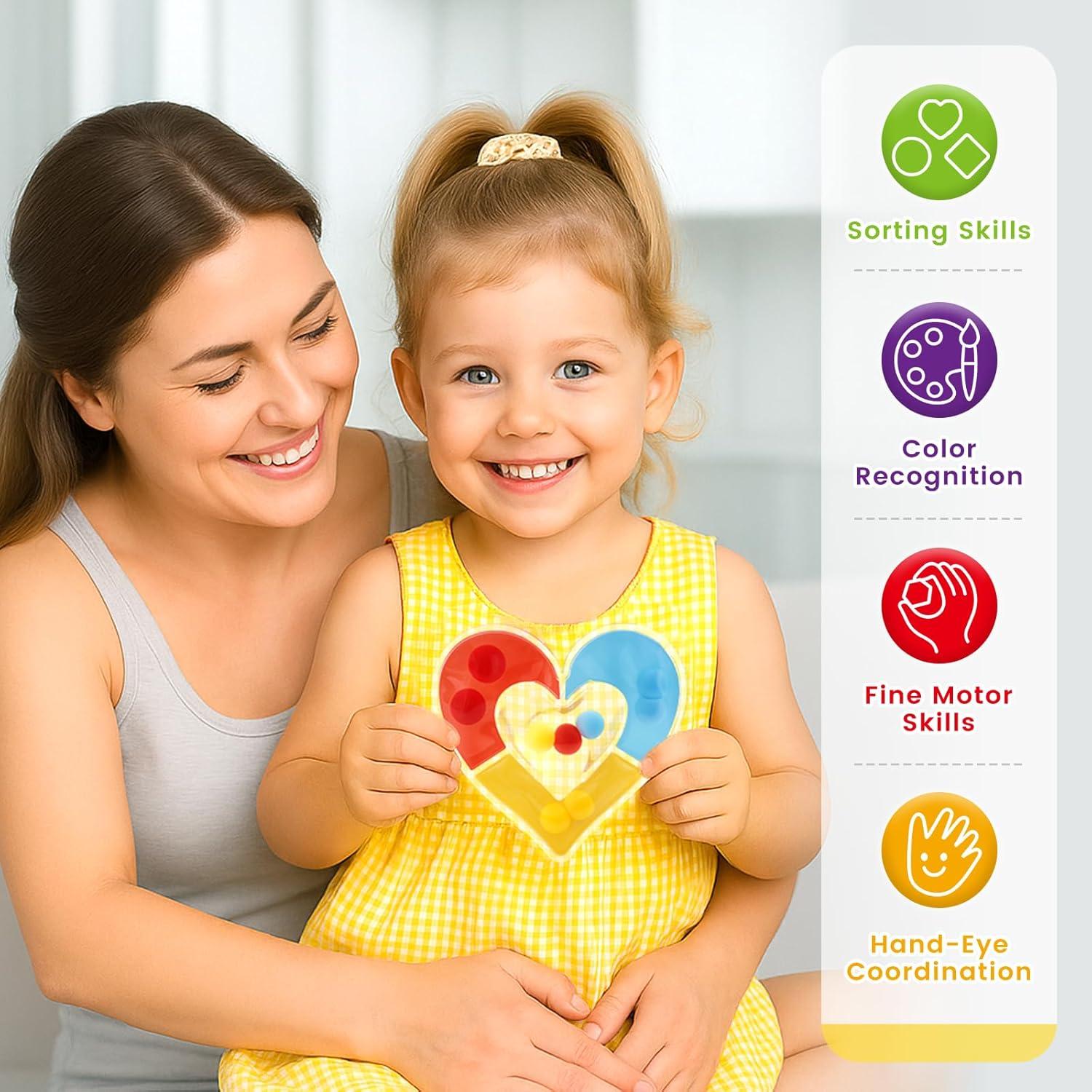 Juguetes de Clasificación de Color LOVESTOWN 6 Piezas para Niños