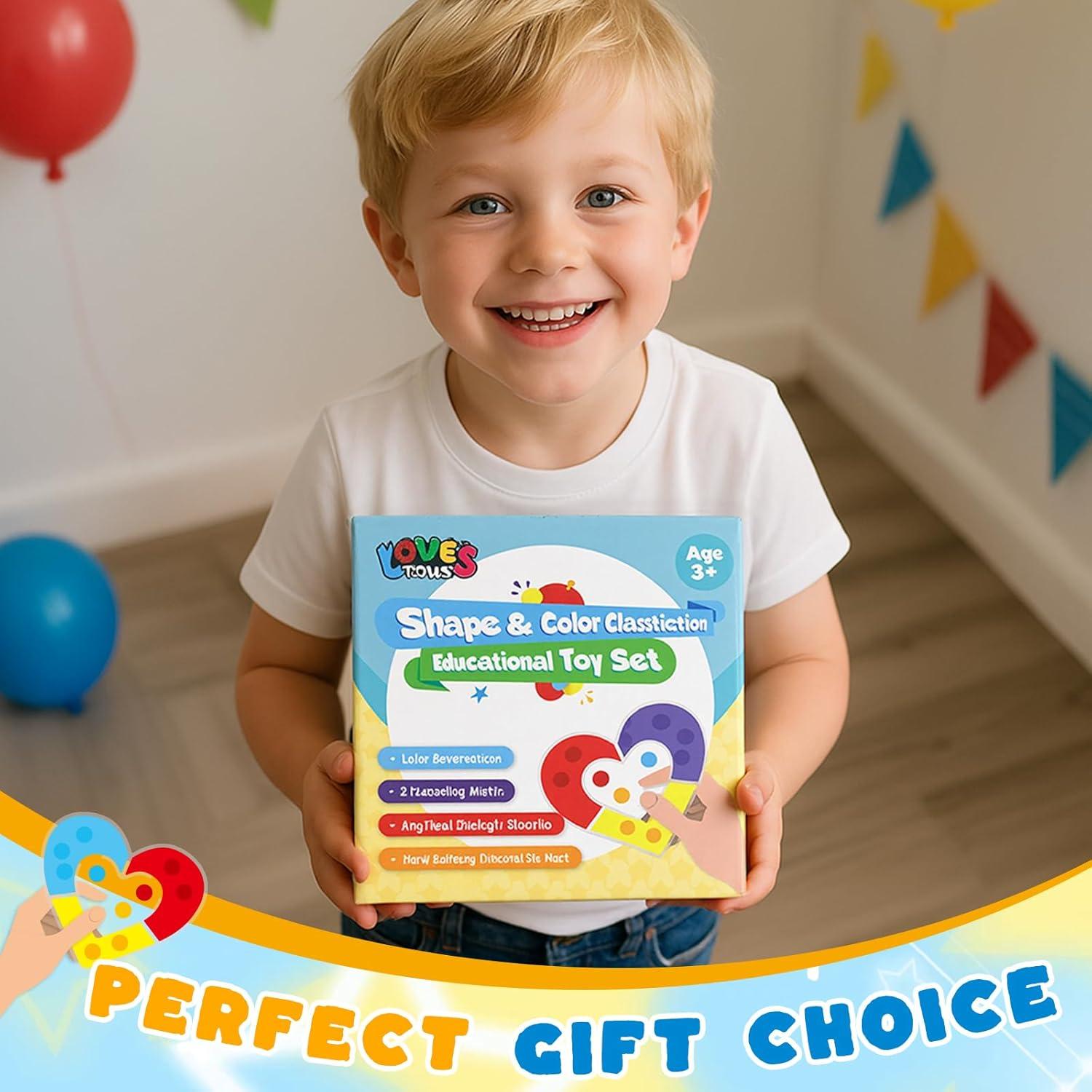 Juguetes de Clasificación de Color LOVESTOWN 6 Piezas para Niños