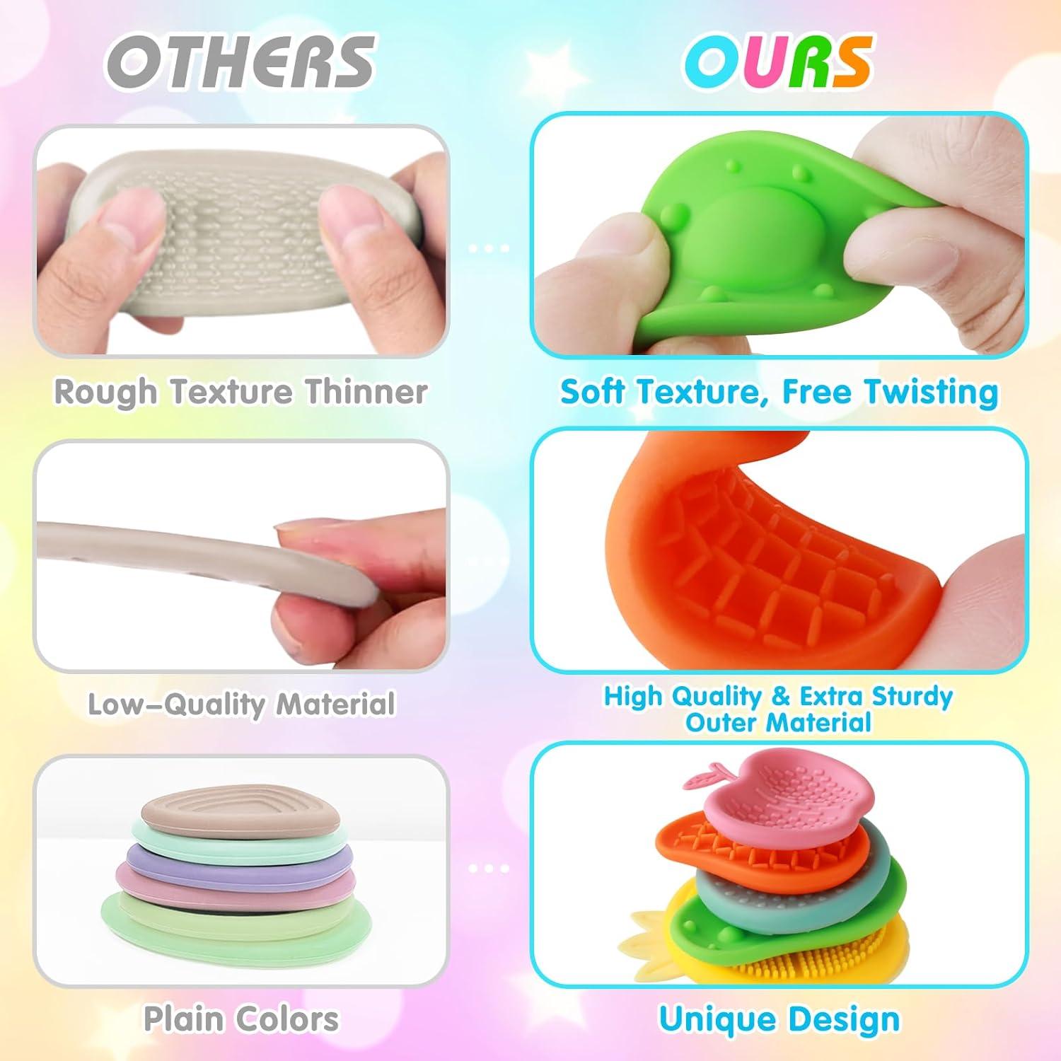 Juguetes Antiestrés Sensoriales Hopihy - 6 Piedras de Fruta