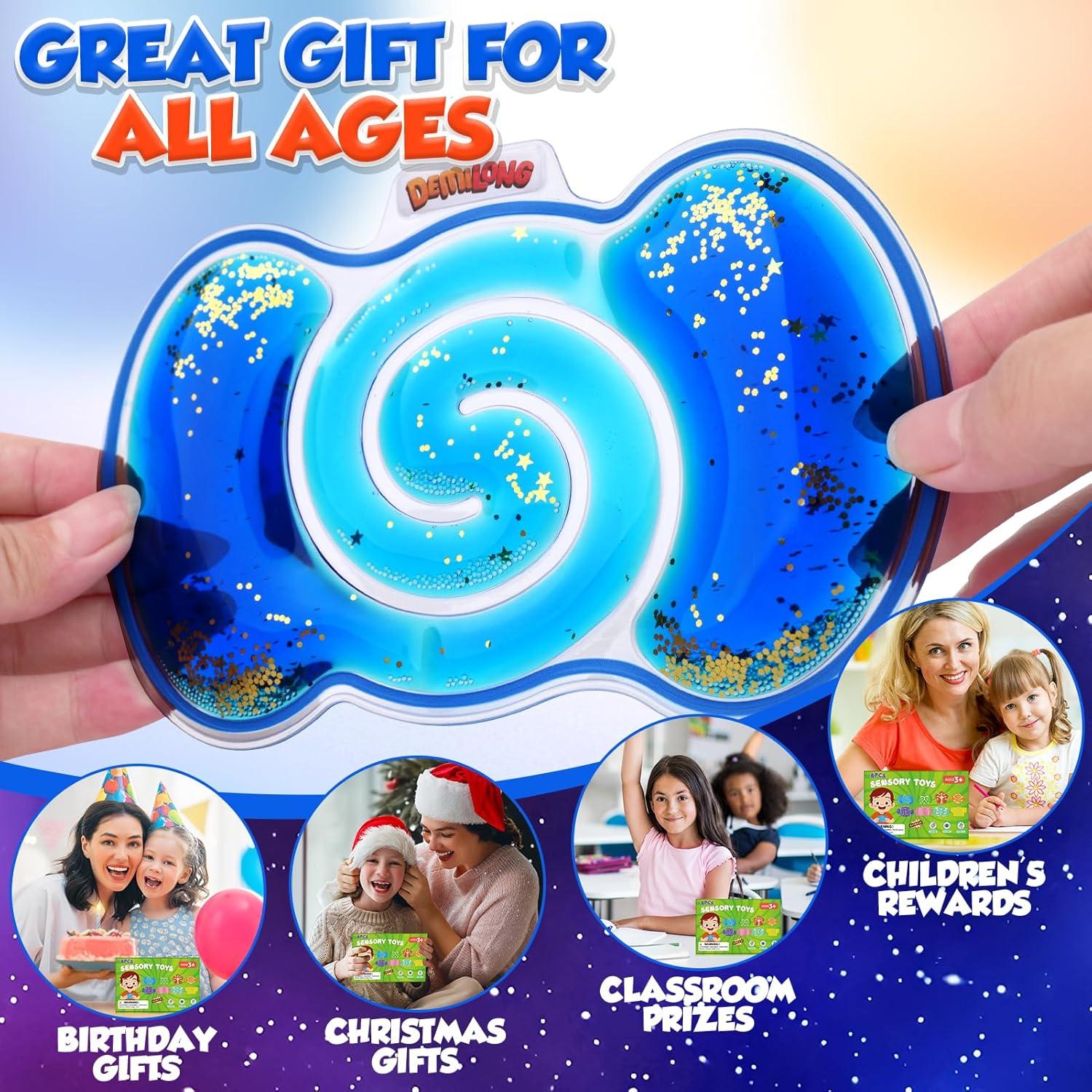 Juguetes Sensoriales Fidget Demilong - Paquete de 8 Piezas