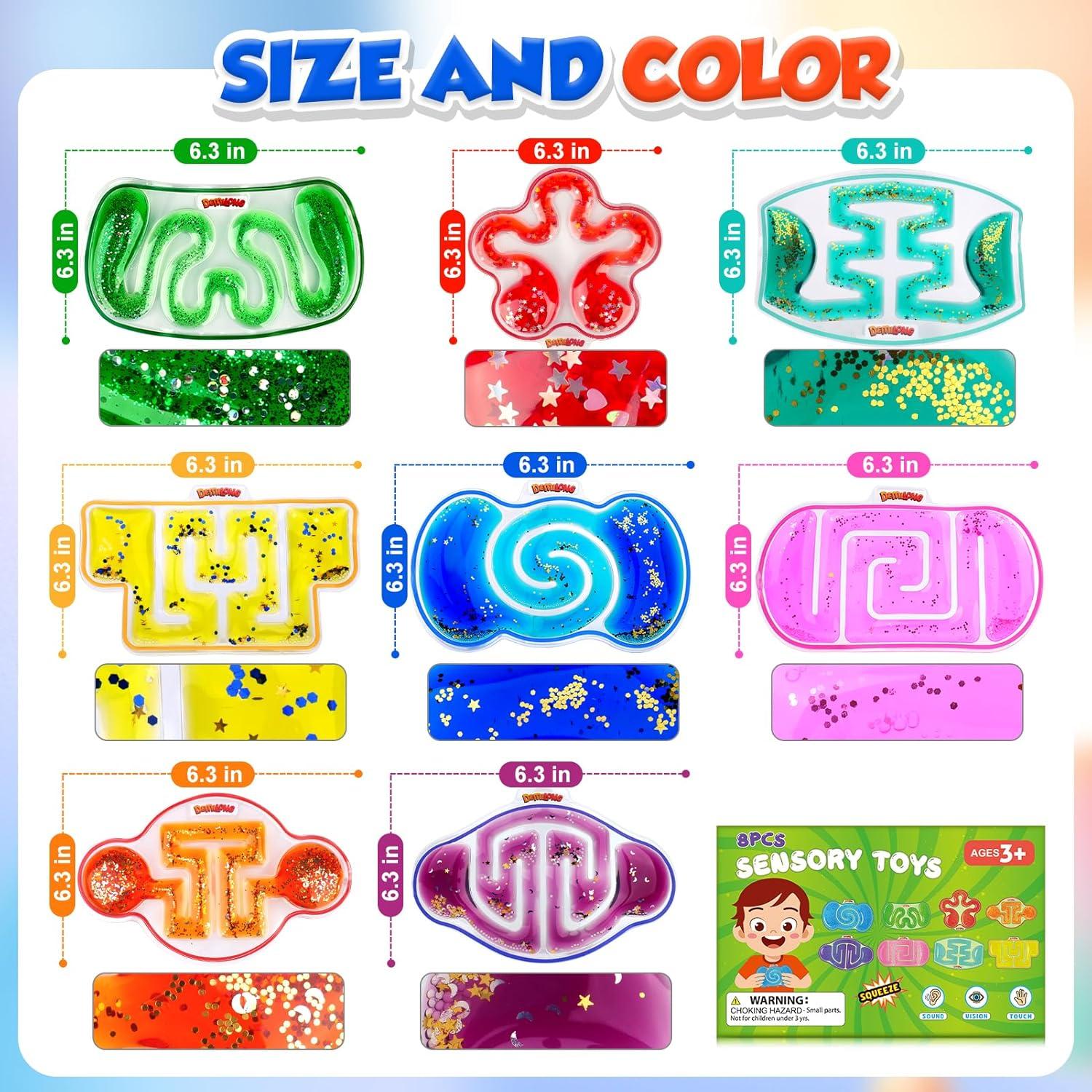 Juguetes Sensoriales Fidget Demilong - Paquete de 8 Piezas