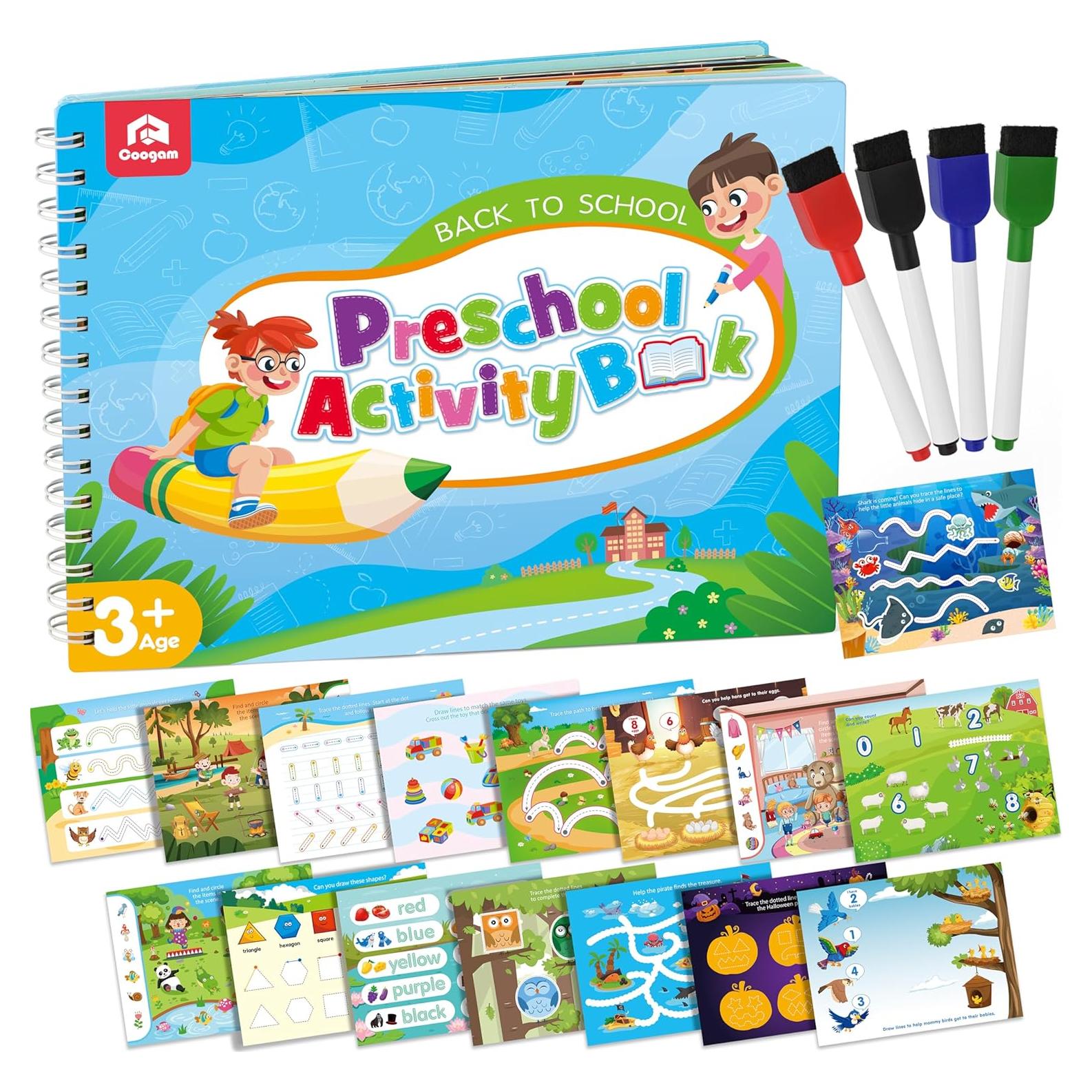 Cuaderno de Caligrafía Coogam para Preescolar 3-7 Años