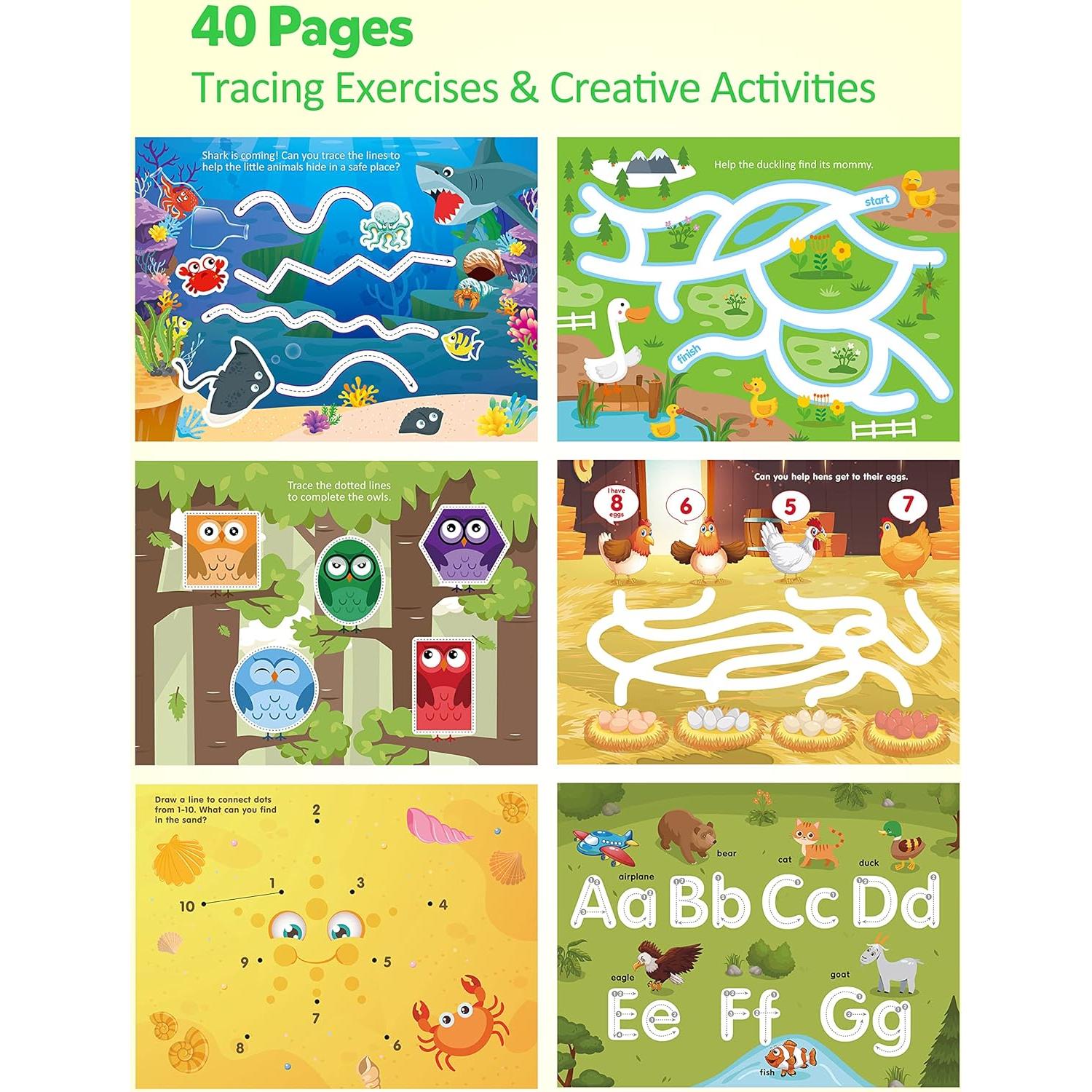 Cuaderno de Caligrafía Coogam para Preescolar 3-7 Años