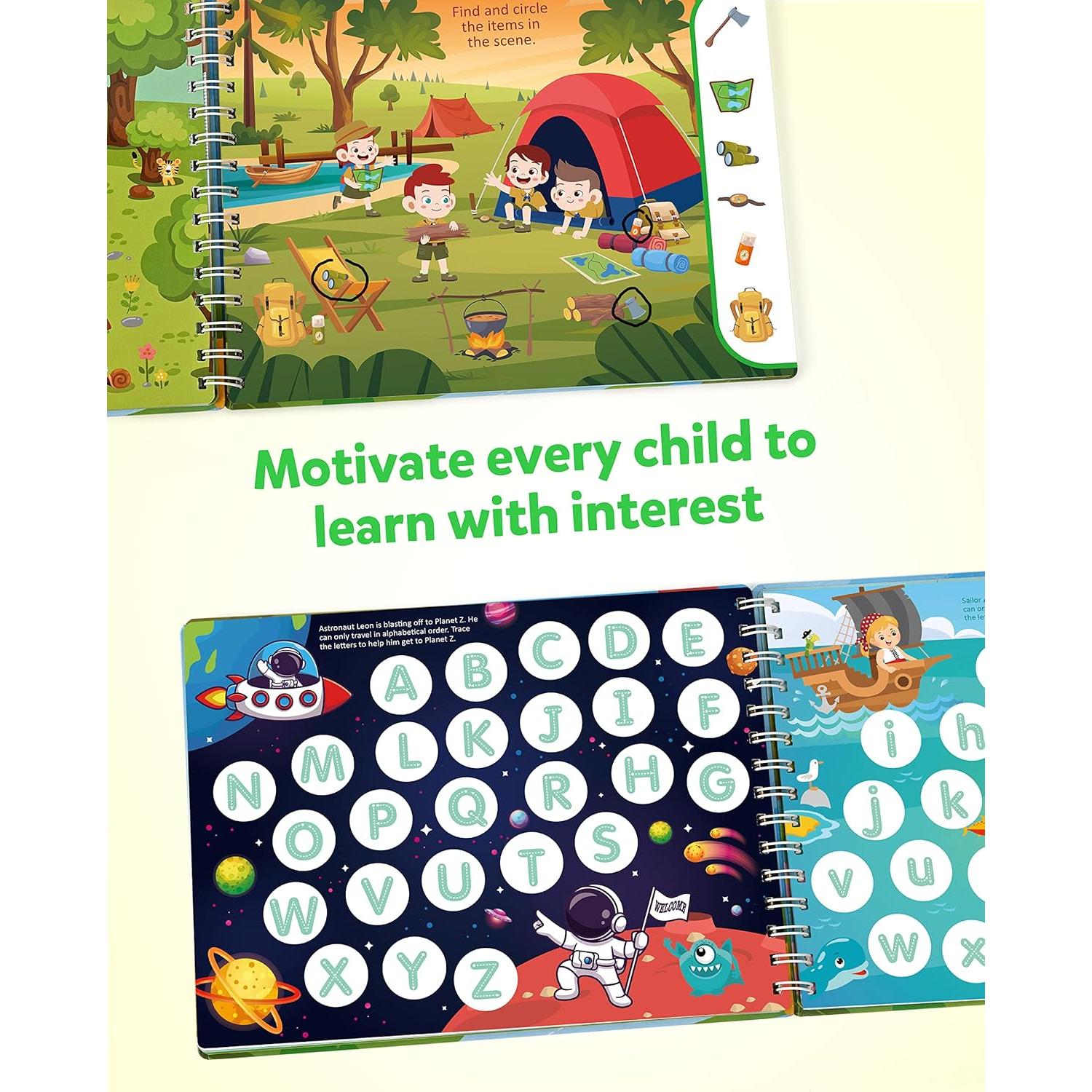 Cuaderno de Caligrafía Coogam para Preescolar 3-7 Años