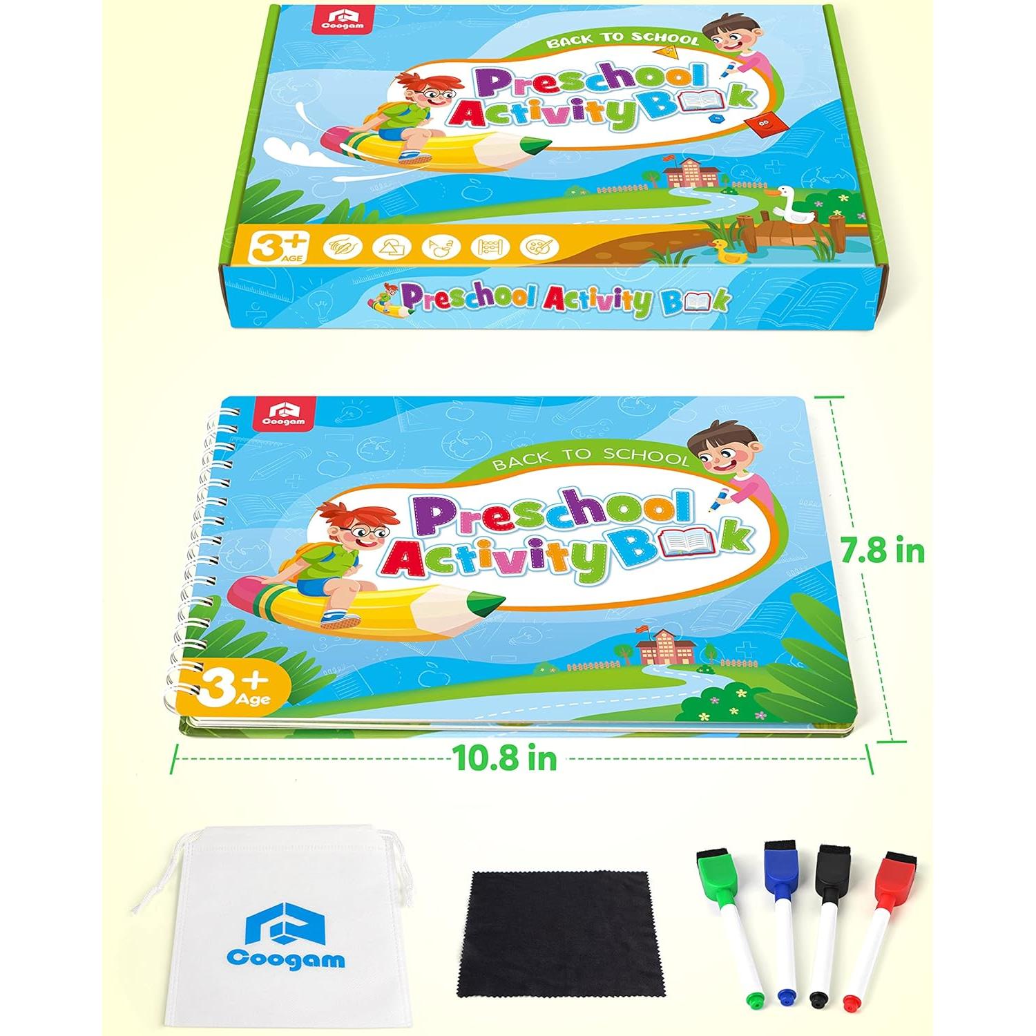 Cuaderno de Caligrafía Coogam para Preescolar 3-7 Años