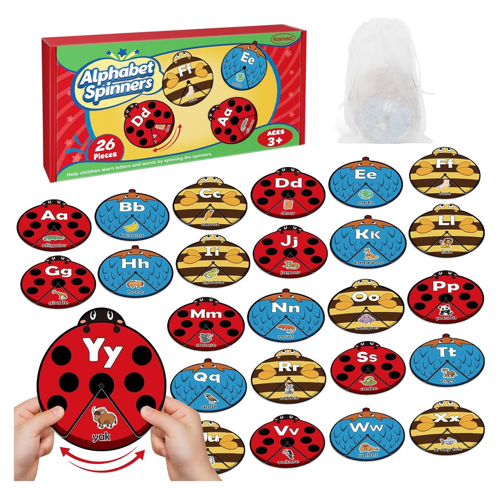 Tarjetas del Alfabeto Educativas Dingliu - Juego de Aprendizaje ABC