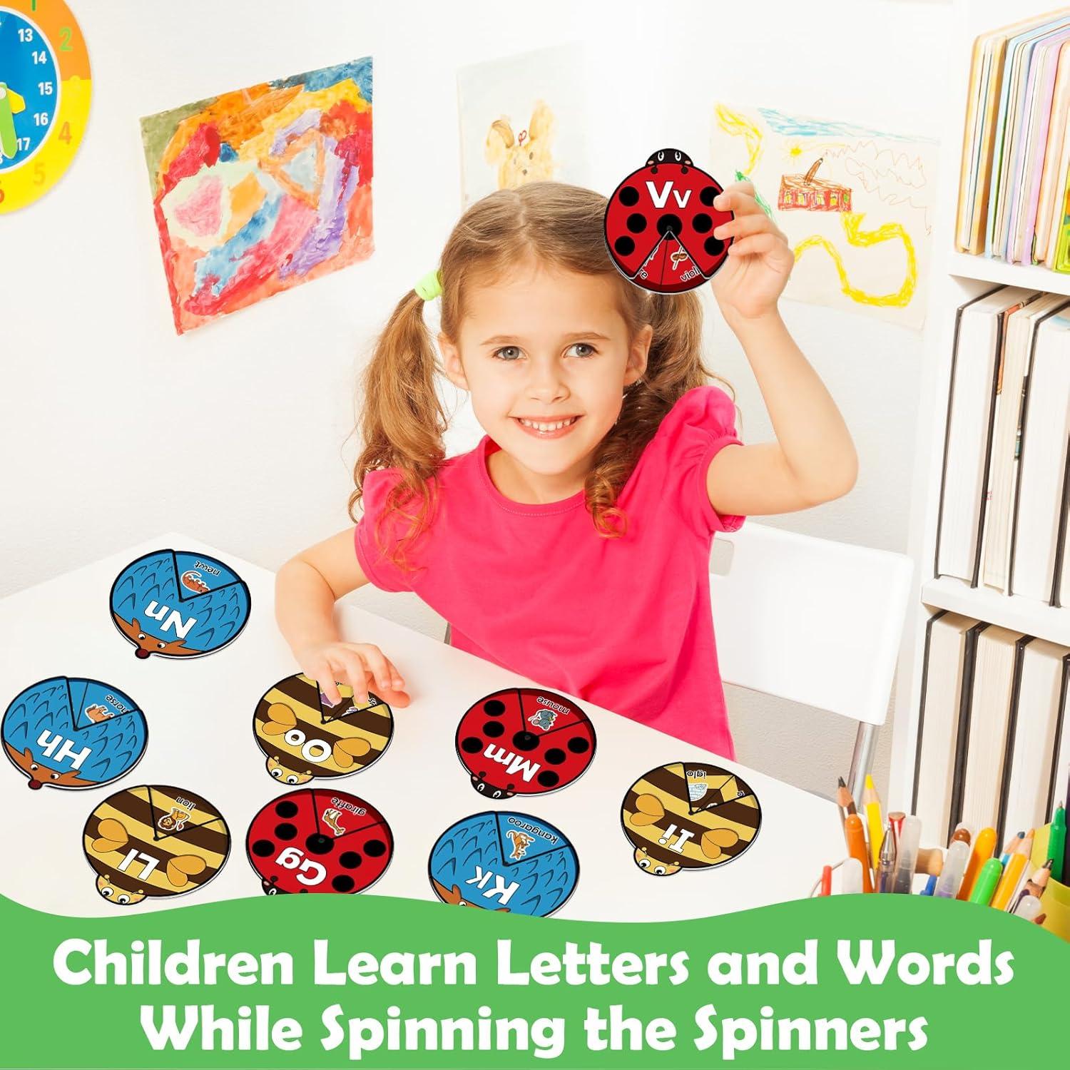 Tarjetas del Alfabeto Educativas Dingliu - Juego de Aprendizaje ABC