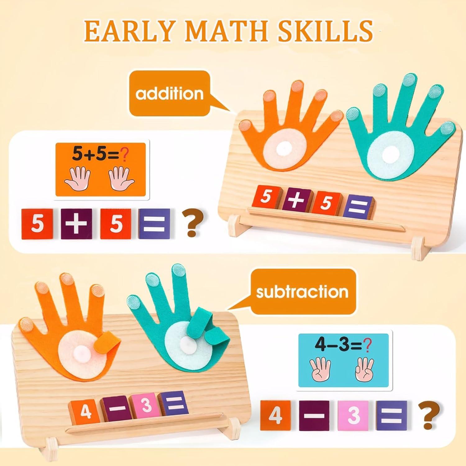 Juguetes de Aprendizaje Montessori LXDHSRTA - Matemáticas y Ortografía