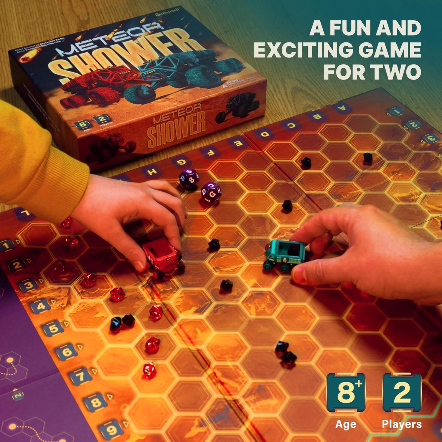 Juego de Mesa Lluvia de Meteoros Queensell - Estrategia 2 Jugadores