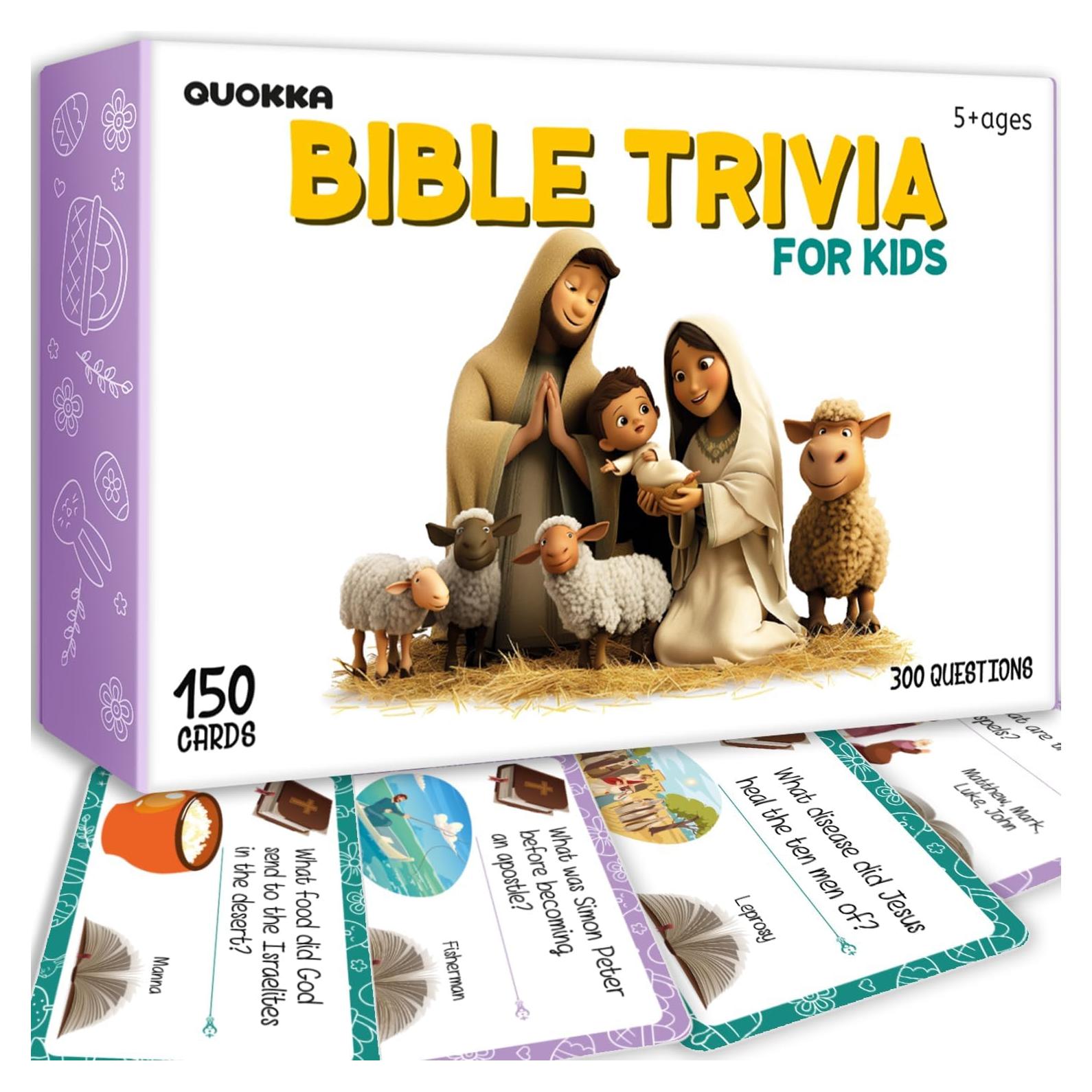 Juego de Trivia Bíblica Adducate - 300 Preguntas para Niños