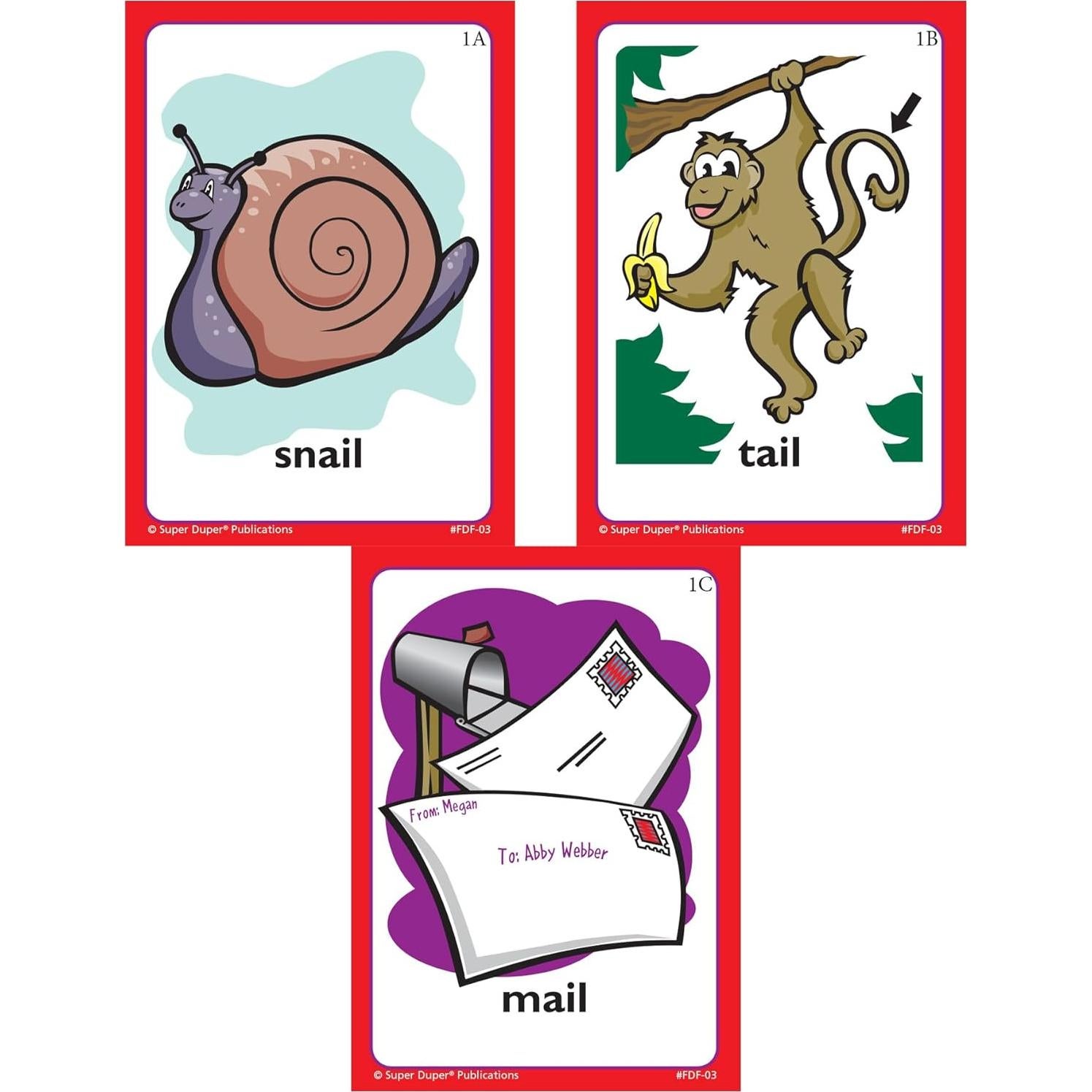 Tarjetas de Flash de Conciencia Fonémica Super Duper 57 Piezas