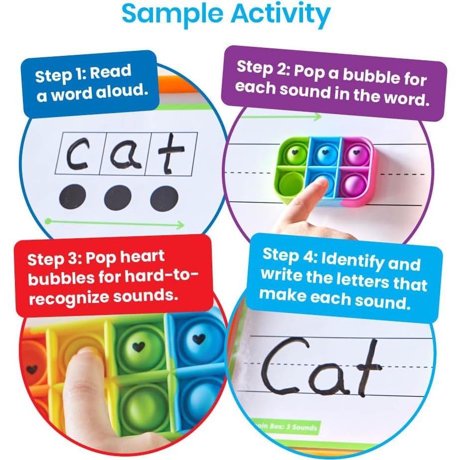 Caja Elkonin hand2mind Sensory Bubble Poppers 6 Poppers