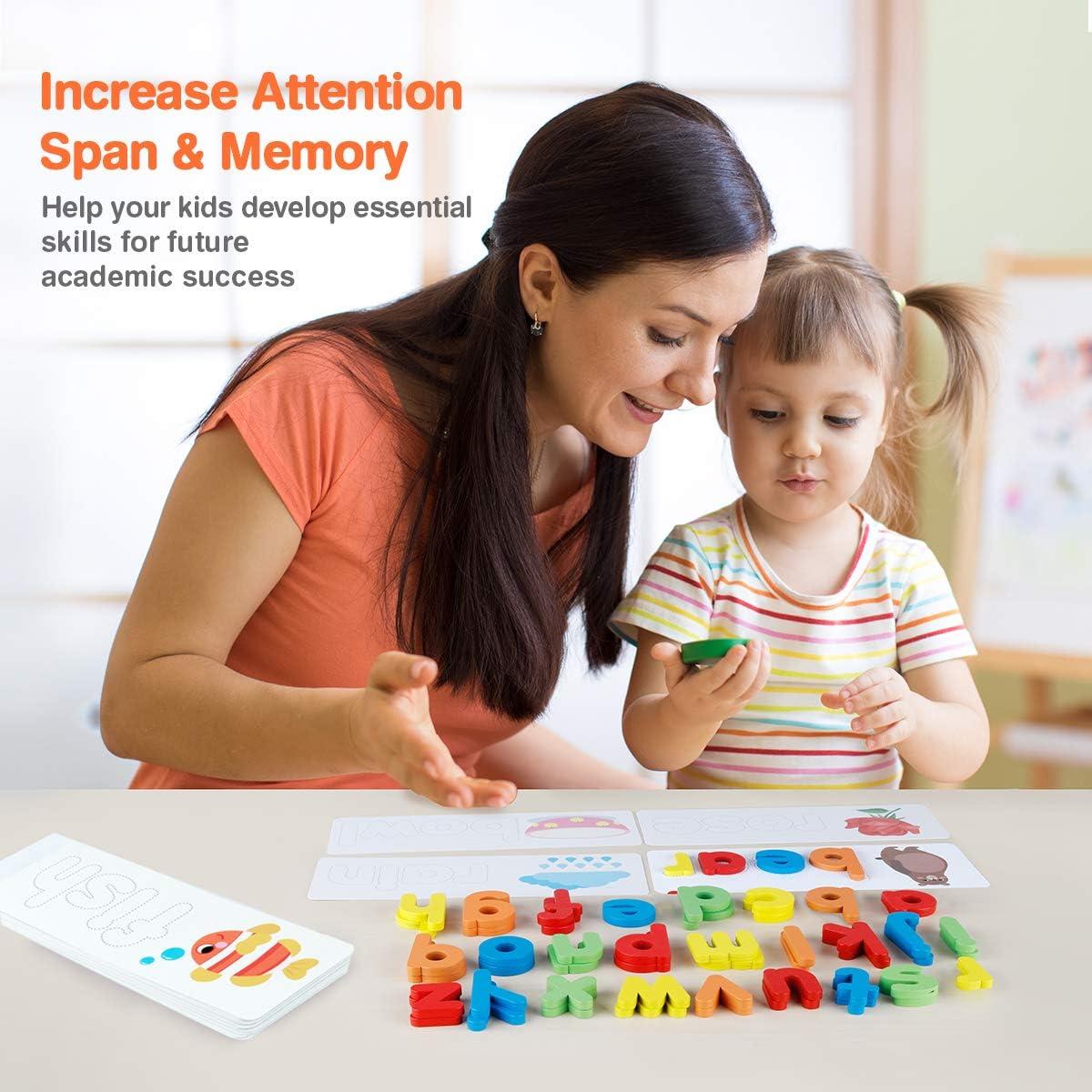 Juguete de Aprendizaje Coogam - Tarjetas de Flash Alfabeto 52 Piezas