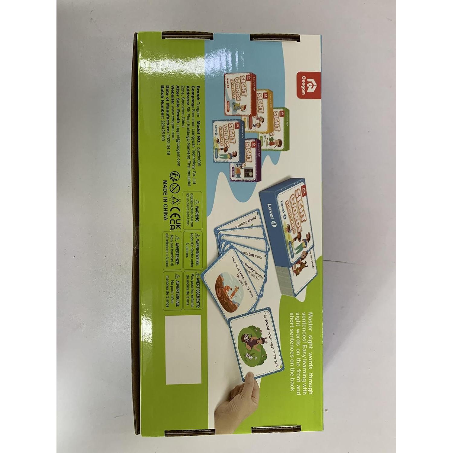 Tarjetas Educativas Coogam - 220 Palabras Dolch para Niños