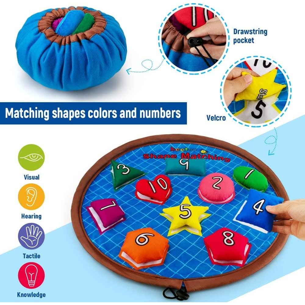 Juego de Emparejamiento de Bolsas de Frijoles Beetoy - 10 PCS Multicolor