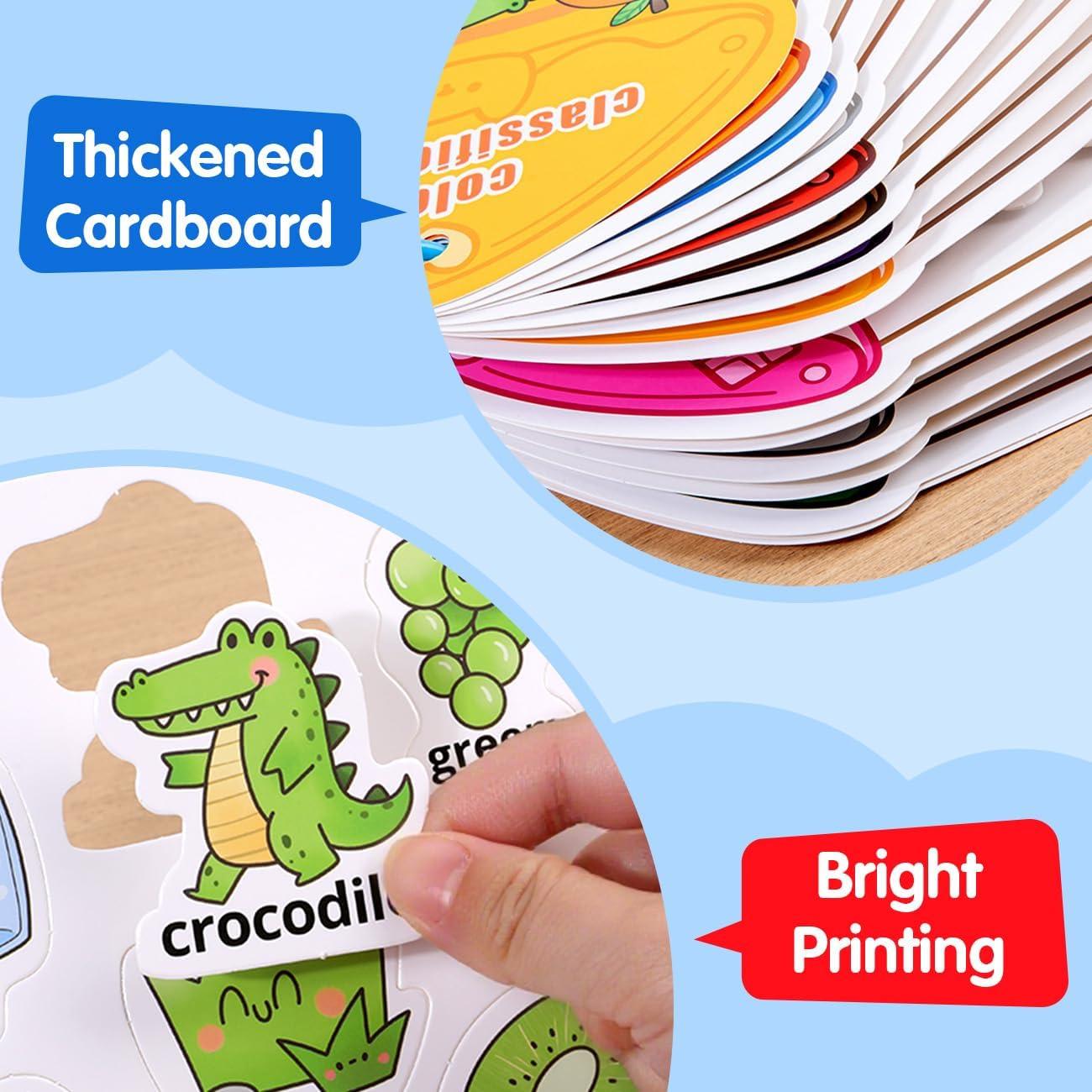 Libro Ocupado Montessori de Colores Muone para Niños 2-4 Años