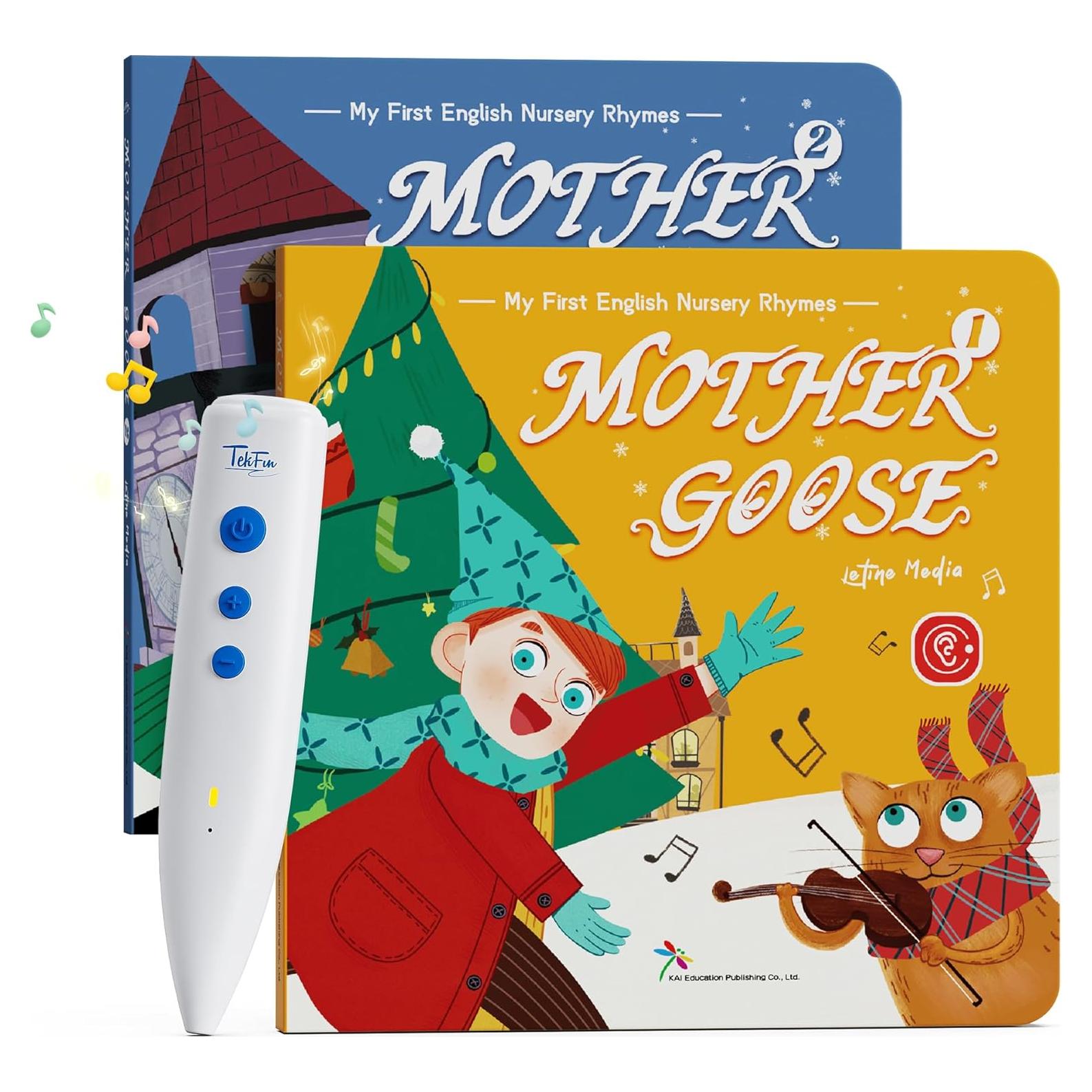 Conjunto de Libros Interactivos TEKFUN con Lápiz Hablante - Rimas Infantiles
