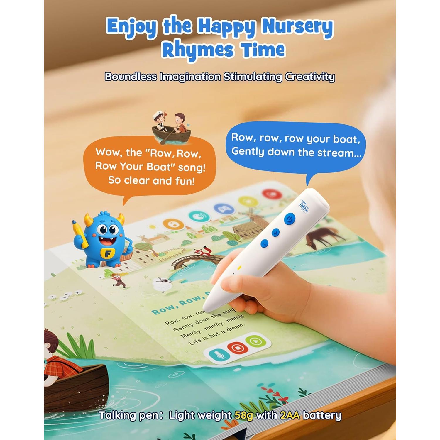 Conjunto de Libros Interactivos TEKFUN con Lápiz Hablante - Rimas Infantiles