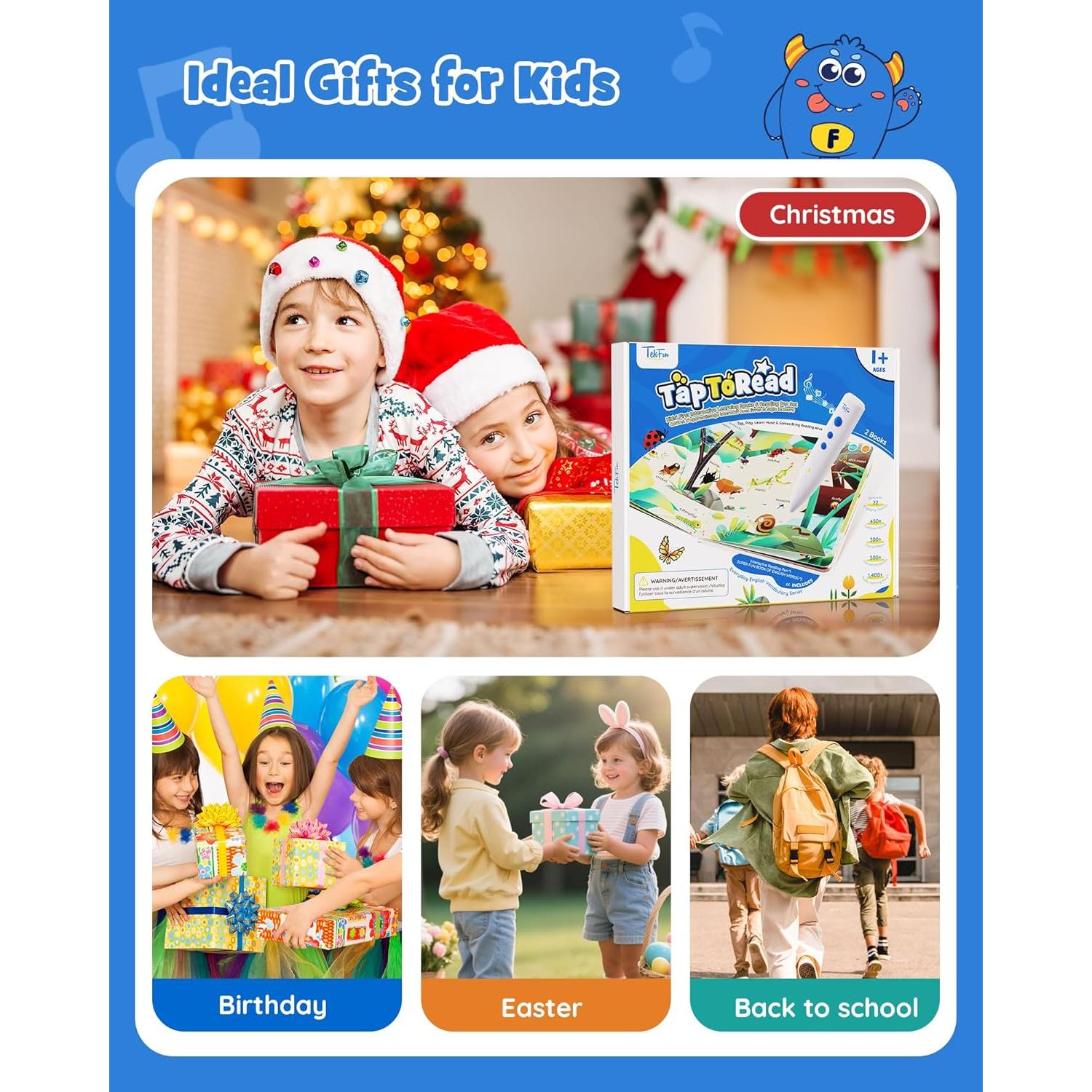 Conjunto de Libros Interactivos TEKFUN con Lápiz Hablante - Rimas Infantiles