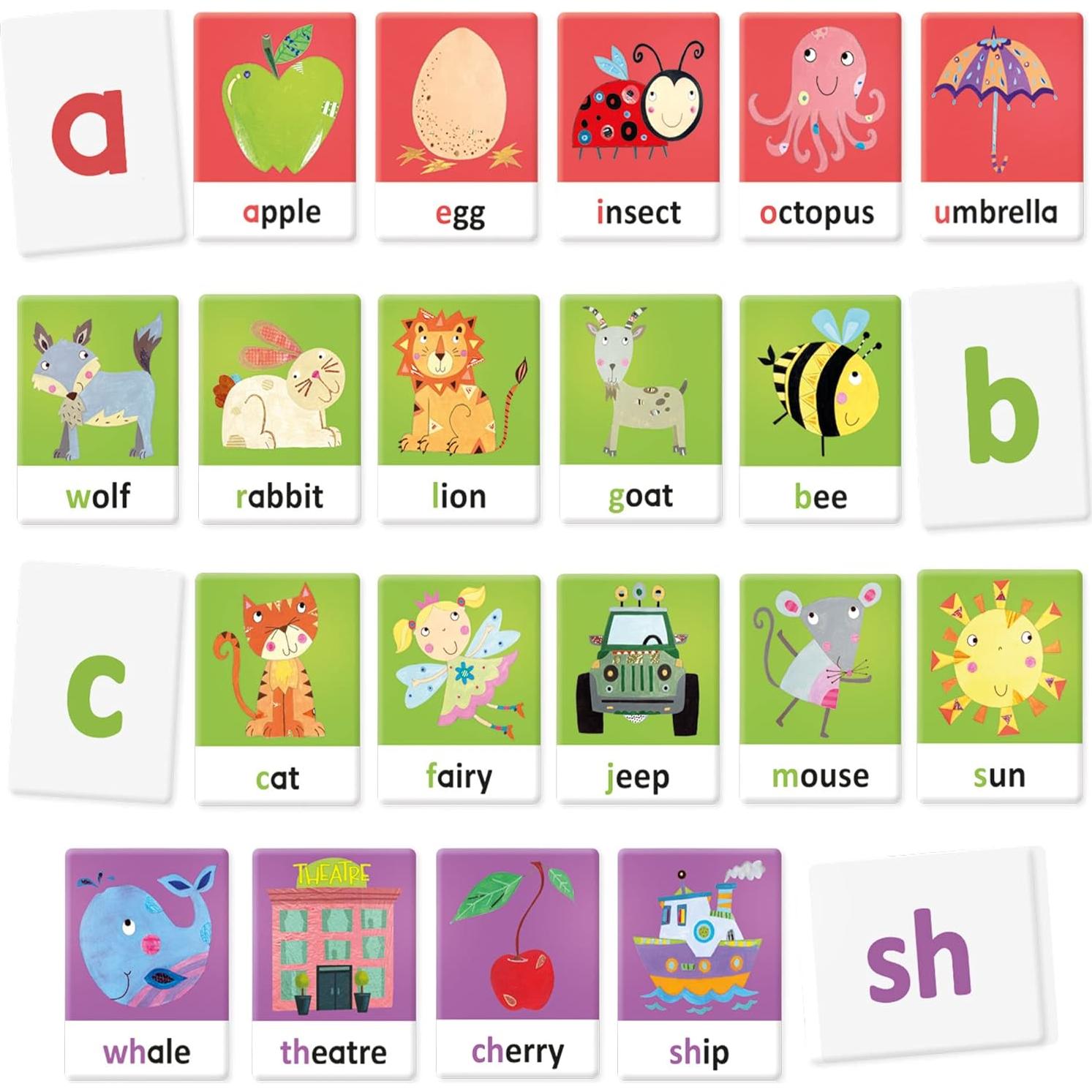 Headu Tactile and Phonics Alphabet Flash Cards Montessori – Preschool Learning Activities Ages 2-5, Educational ABC Flashcards for 2 3 4 5 Year Old Boys Girls, Speech Therapy, Classroom Must Haves