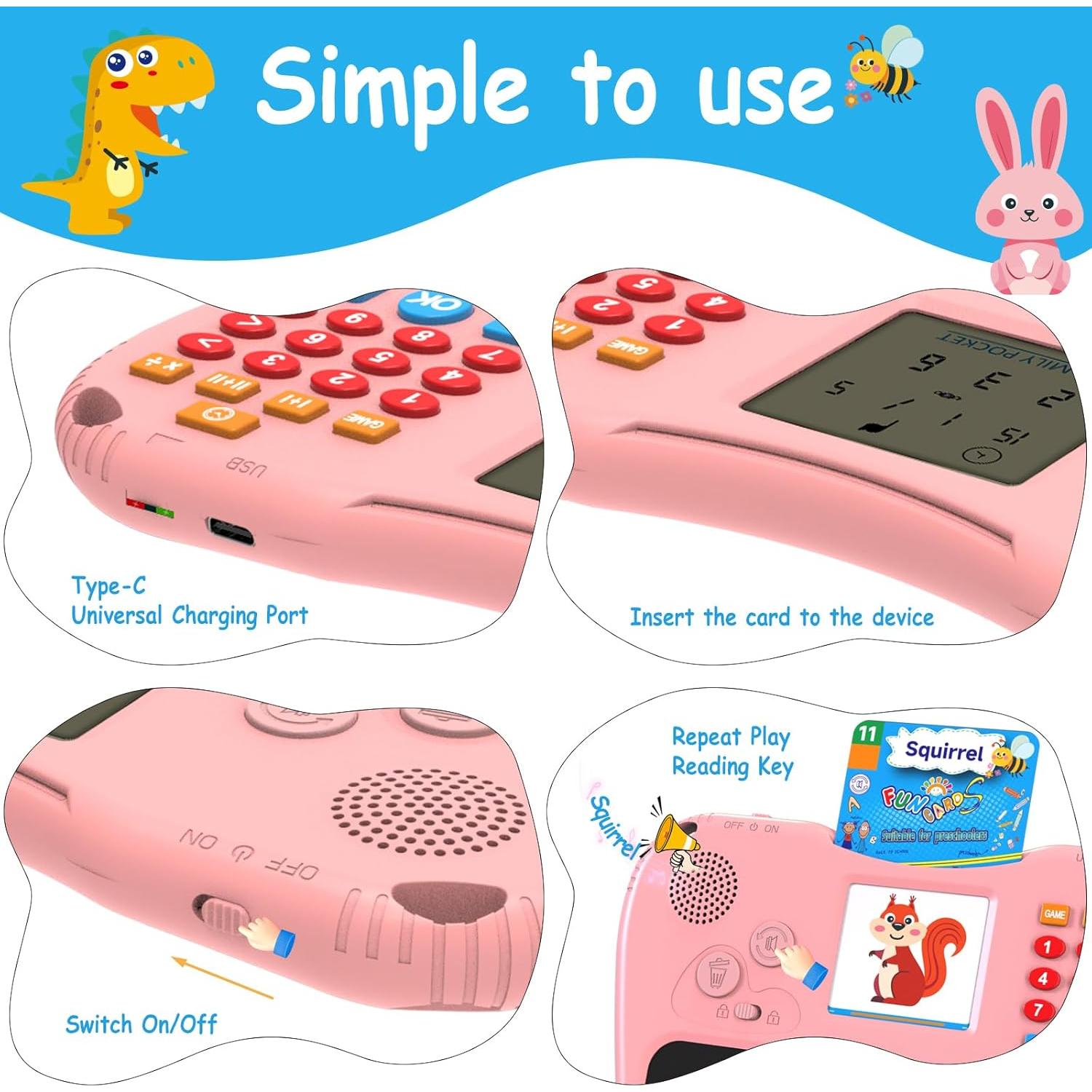 EASEGMER Juguete Educativo 3 en 1 para Niños 0.57 kg