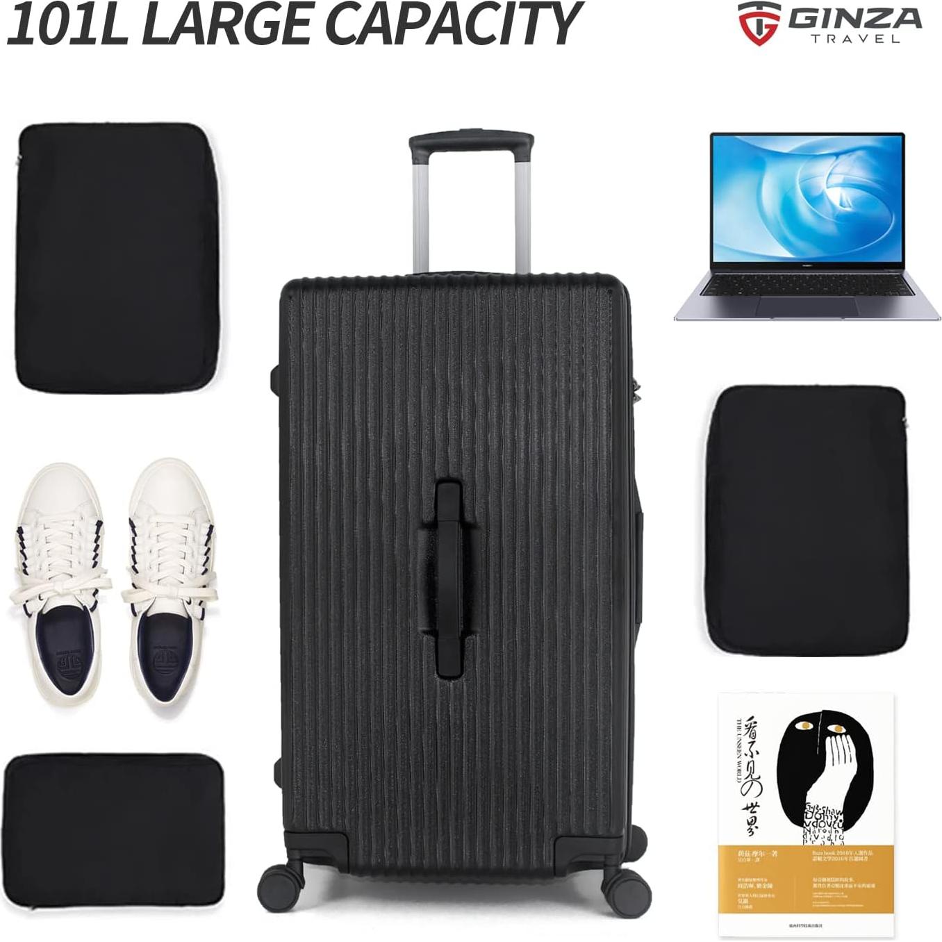 Maleta GinzaTravel 71 cm Ligera con Ruedas y Cerradura TSA