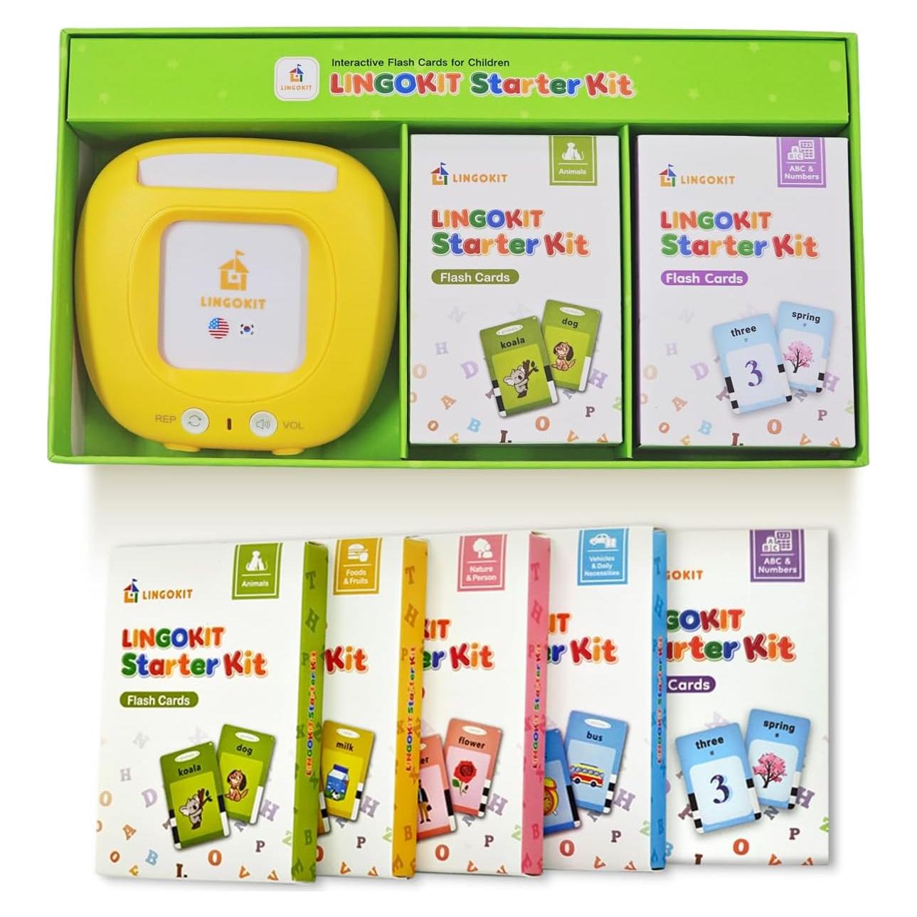 Tarjetas Didácticas Bilingües LINGOKIT Coreano-Inglés 384 Palabras