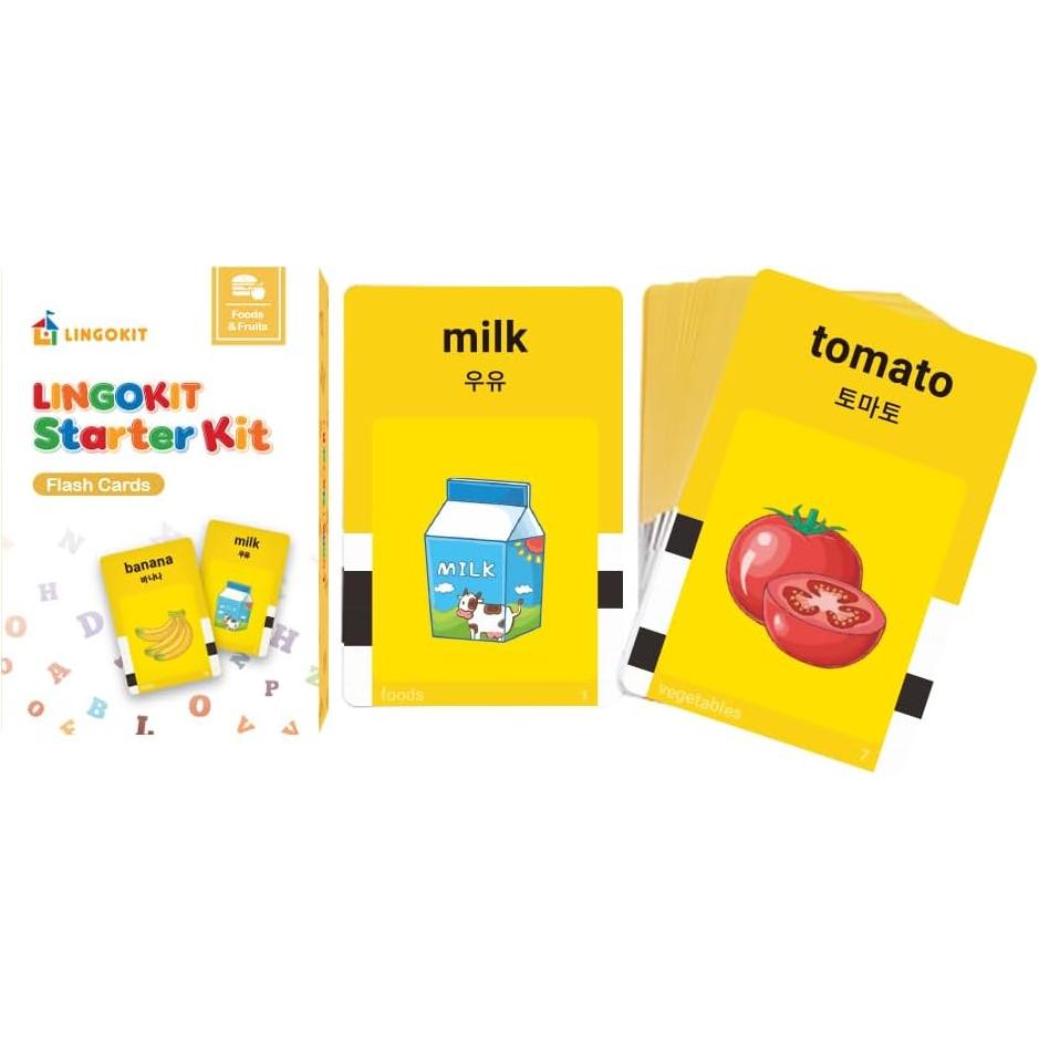 Tarjetas Didácticas Bilingües LINGOKIT Coreano-Inglés 384 Palabras