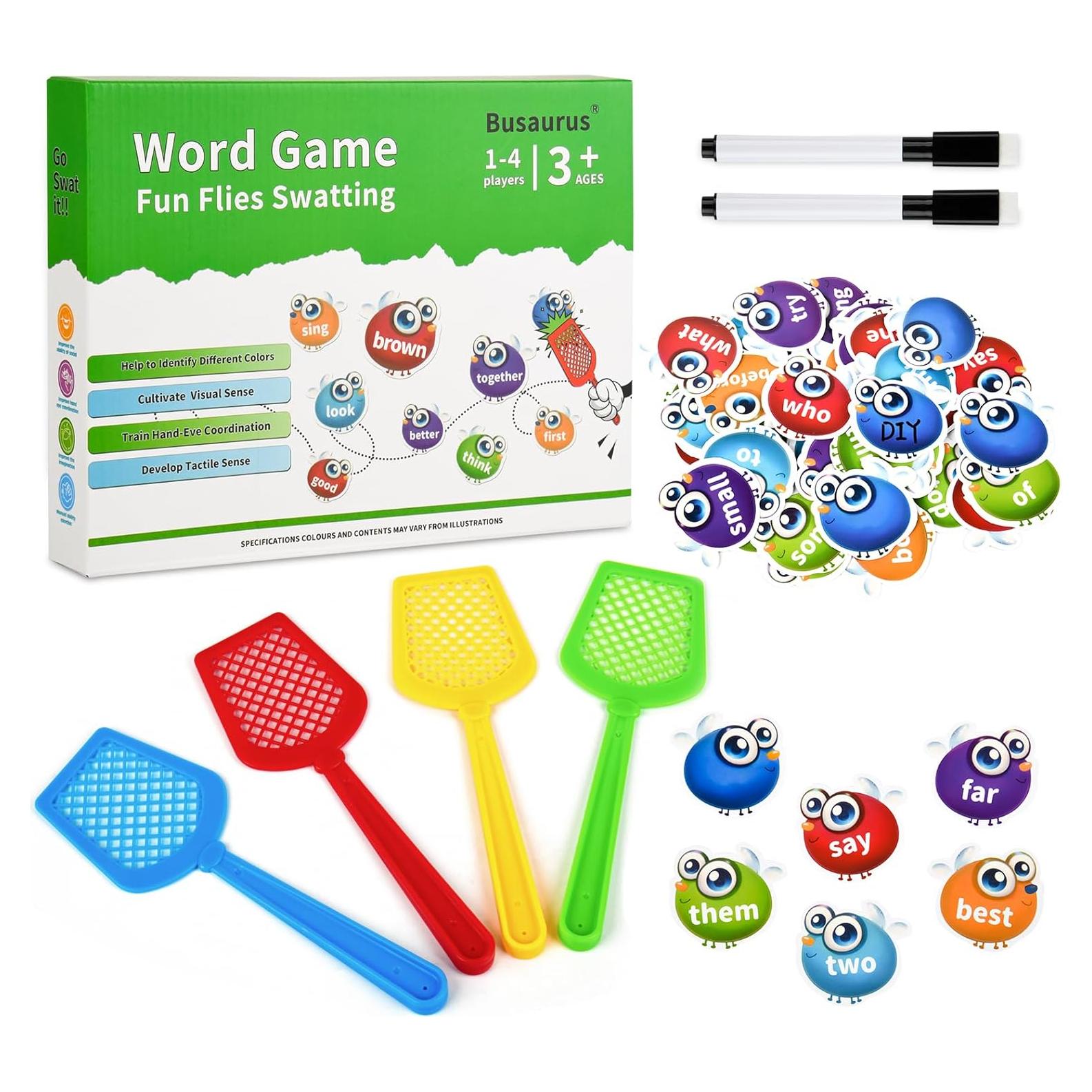 Juego Educativo de Palabras Visuales Busaurus - 192 Tarjetas