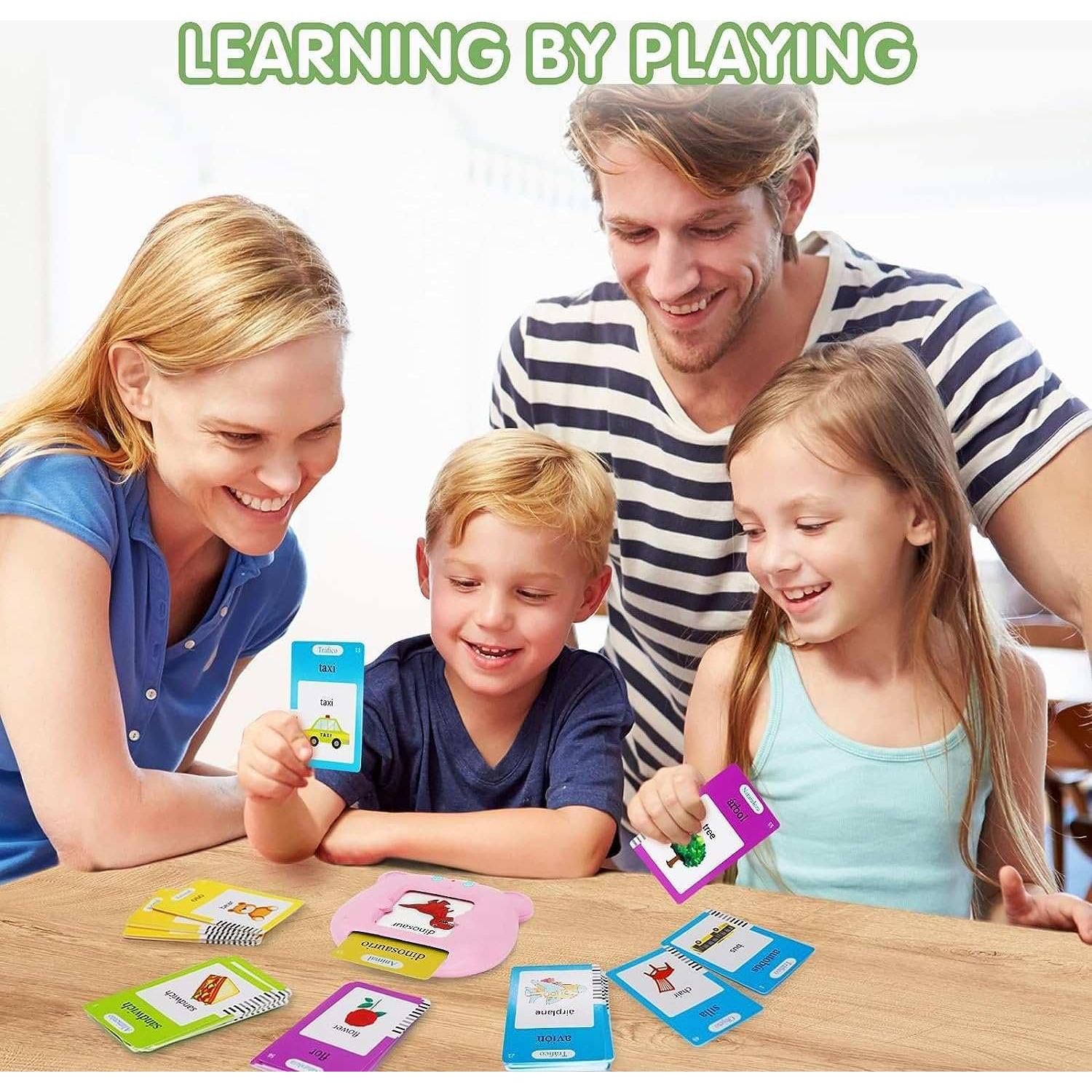 Tarjetas Flash Hablantes Mejoradas Bebe Mondo - 224 Palabras