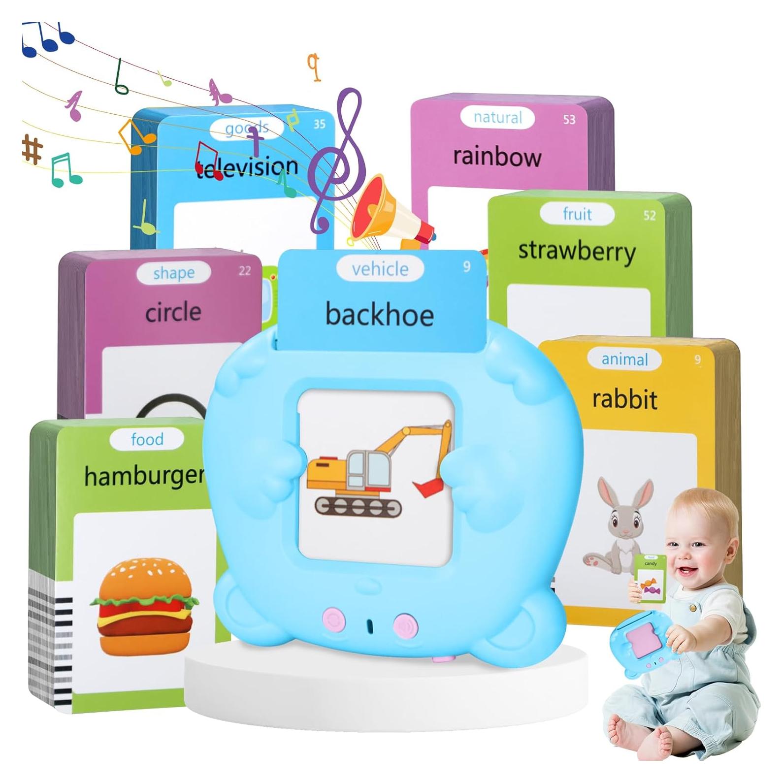 Tarjetas Flash Habladoras Hsxfl para Niños 2-5 Años, 112 Palabras