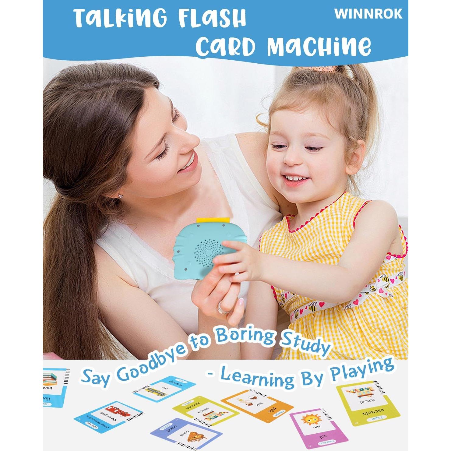 Tarjetas de Flash Bilingües 510 Palabras Winnrok para Niños